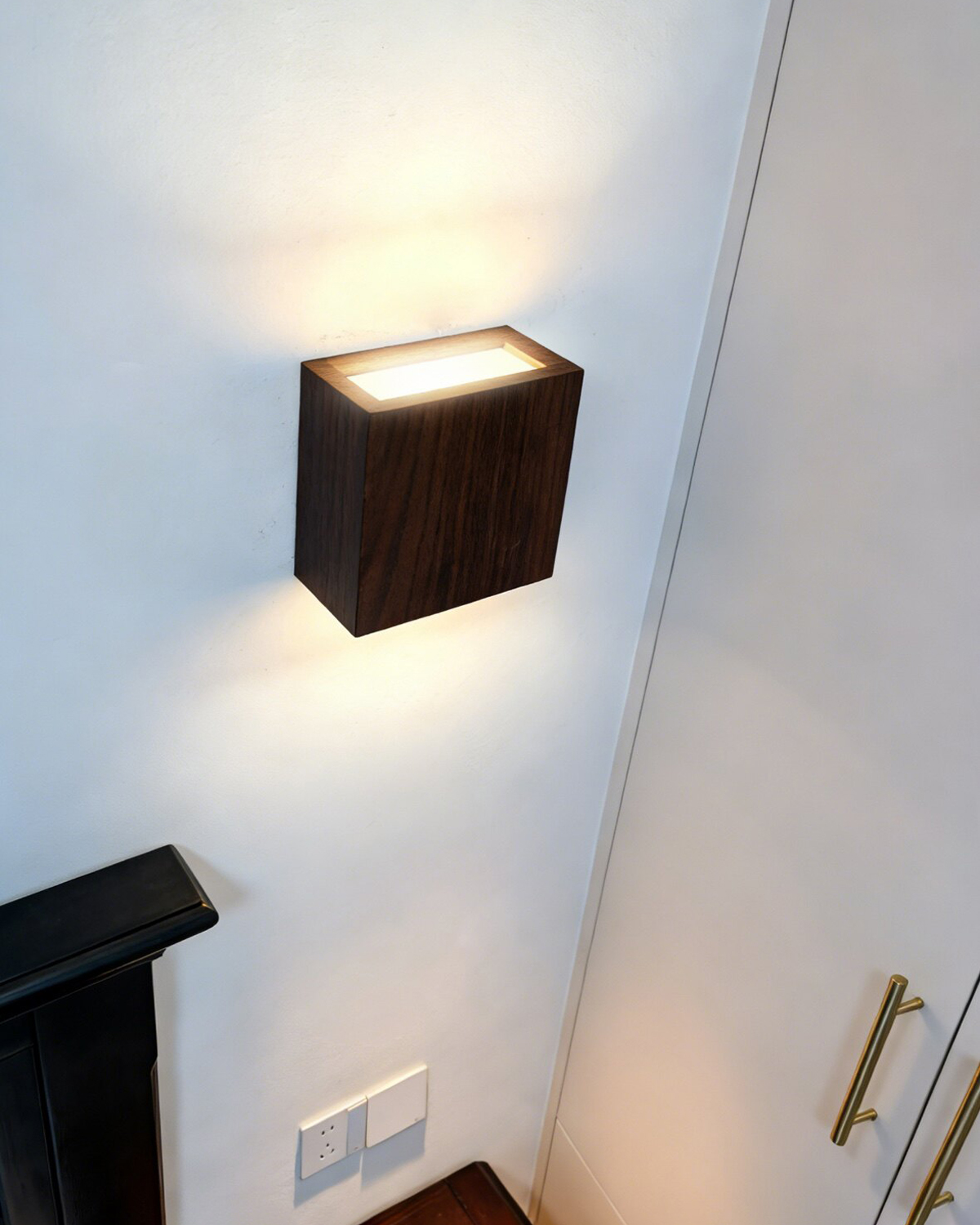 Cove Walnut Wall Sconce