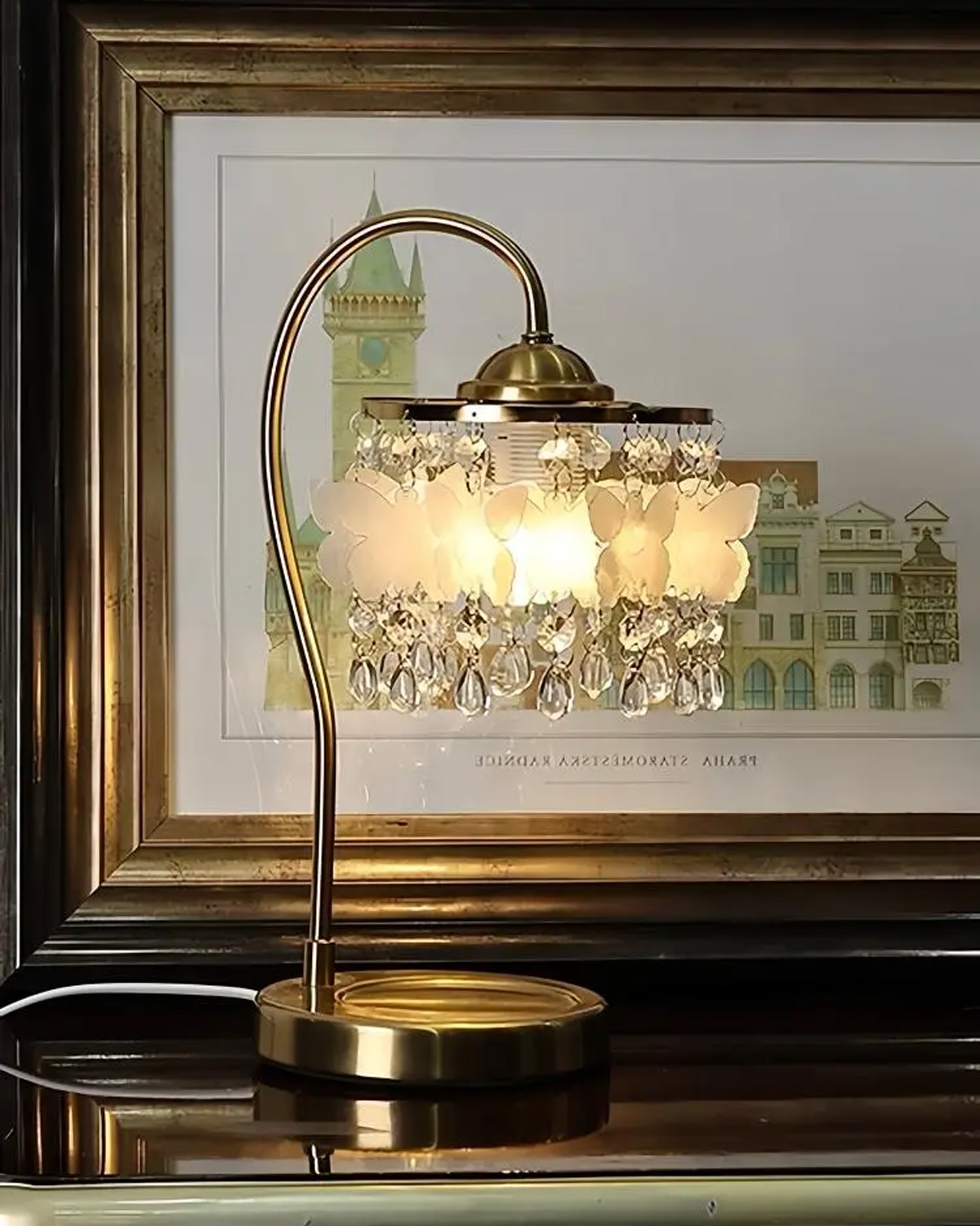 Butterfly Hour Table Lamp