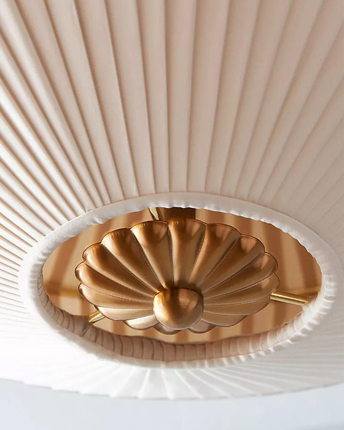 Nova Vintage Pleated Ceiling Light