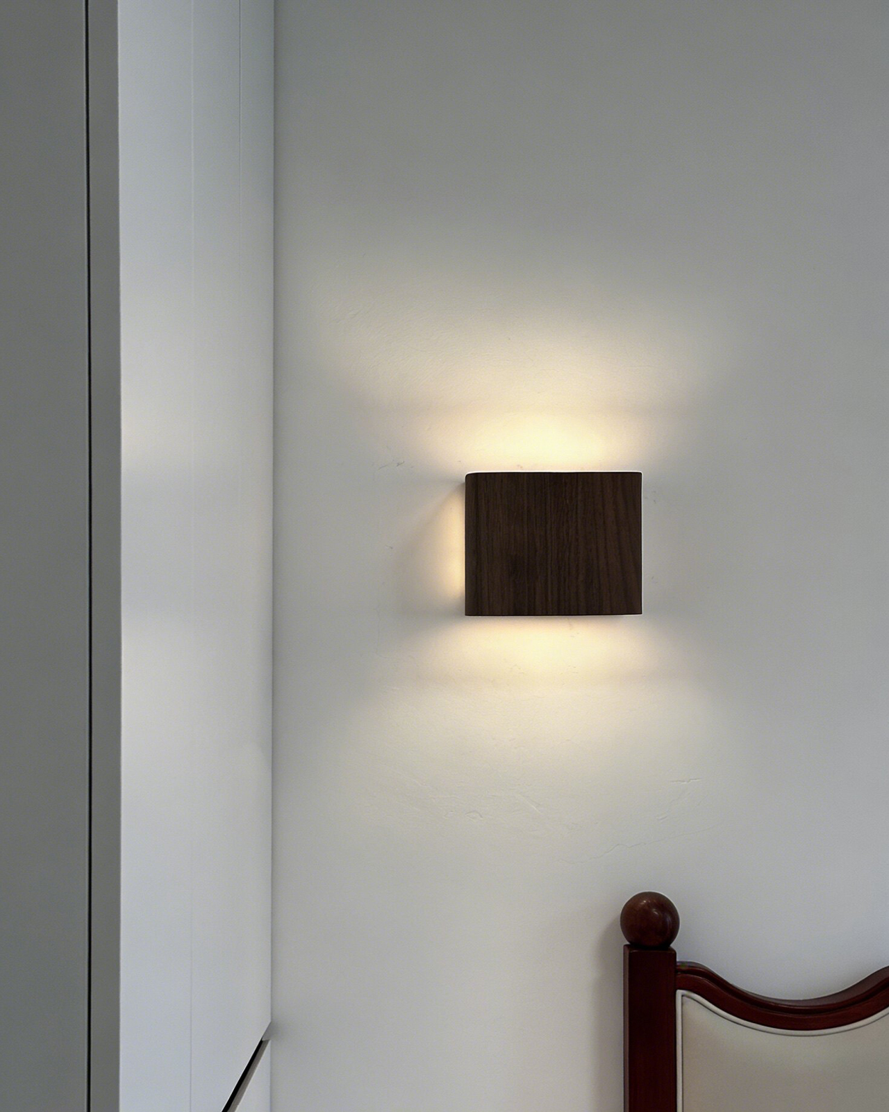 Cove Walnut Wall Sconce