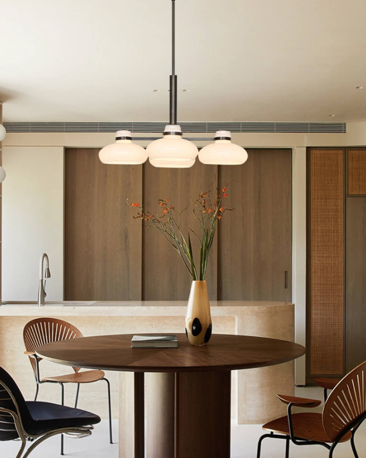 Alden Glass Linear Pendant Light