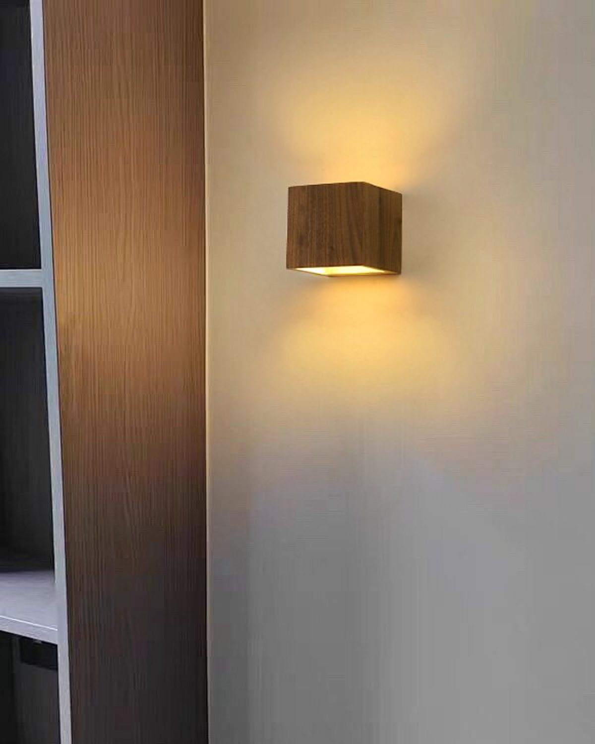 Cove Walnut Wall Sconce