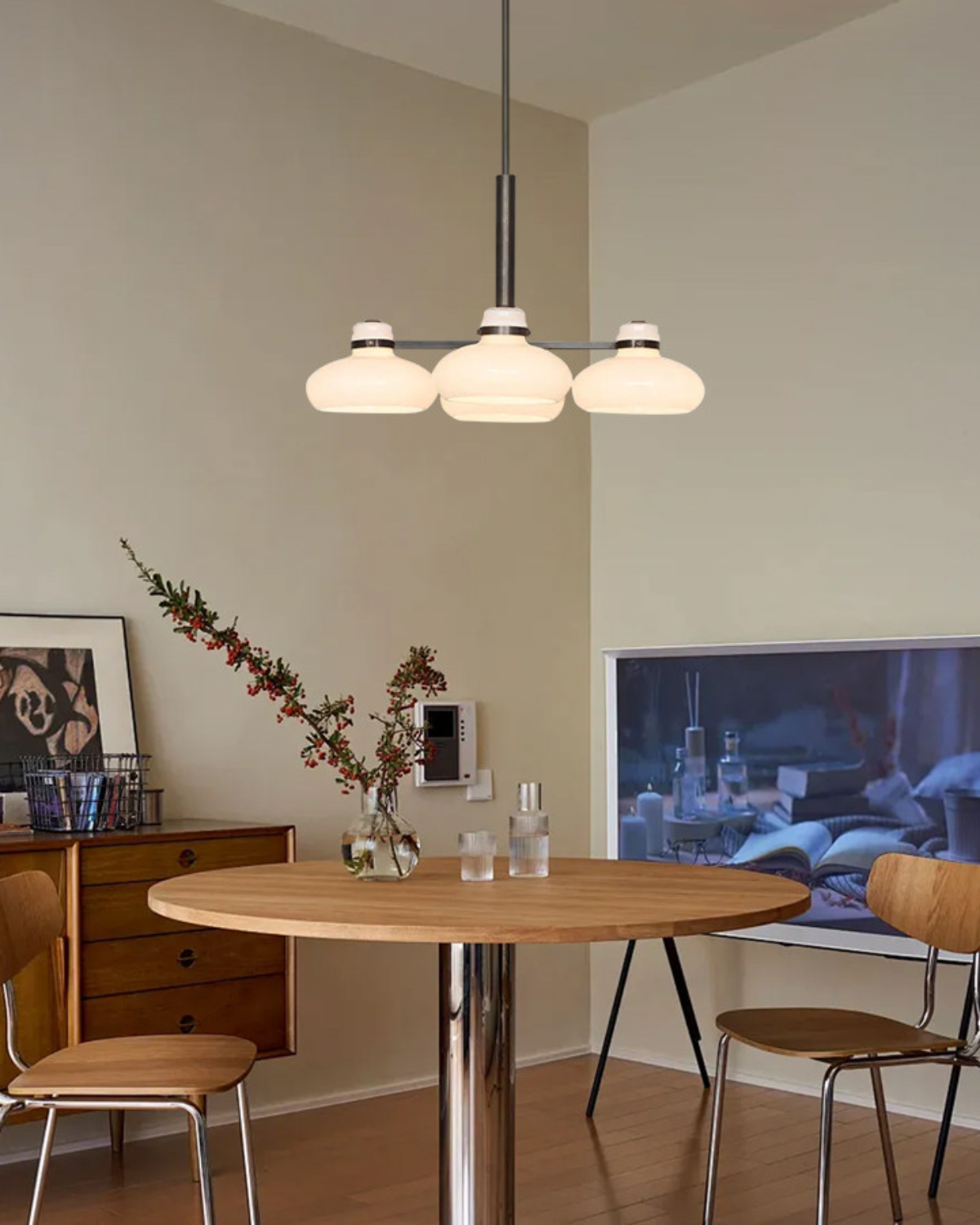 Alden Glass Linear Pendant Light