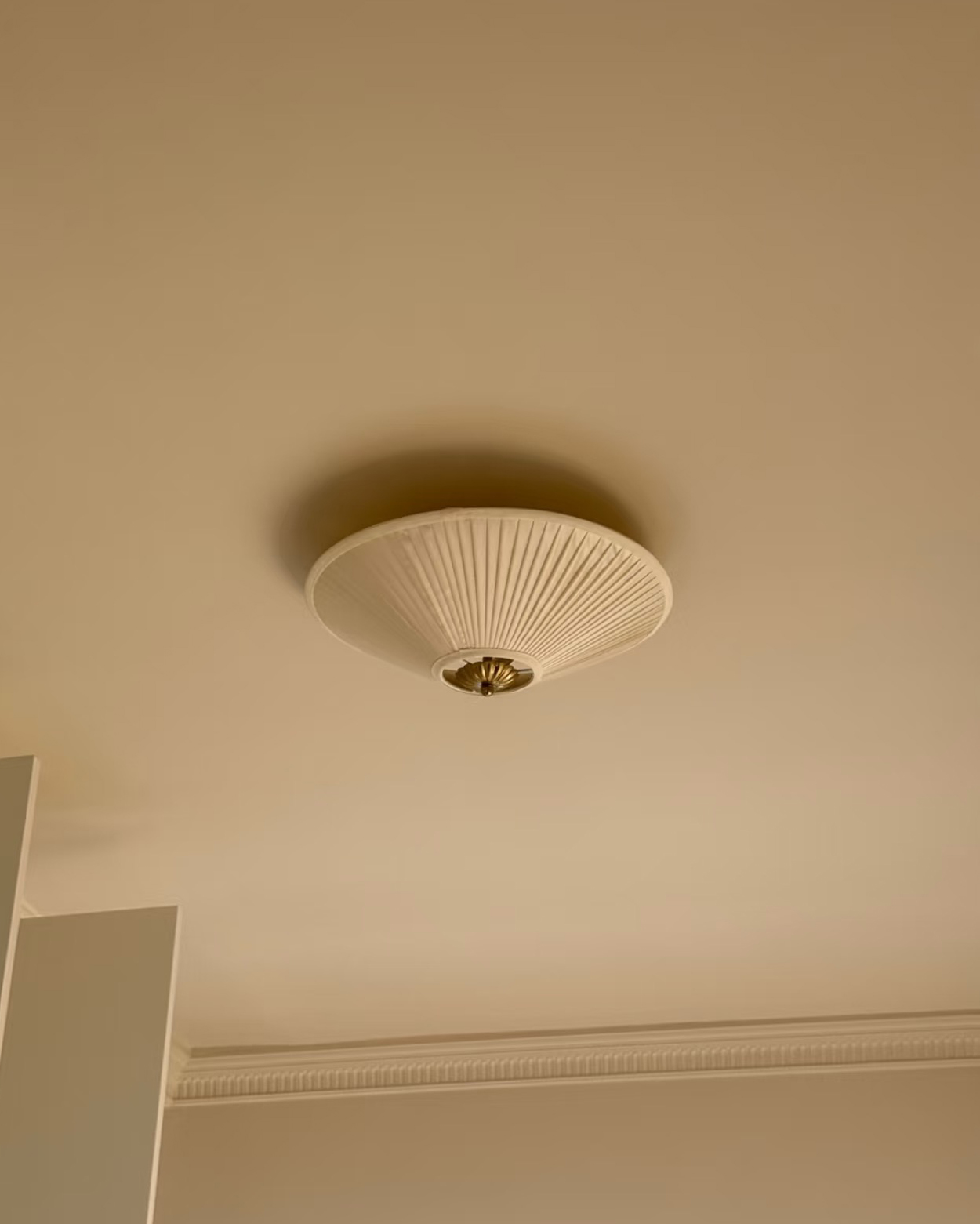 Nova Vintage Pleated Ceiling Light