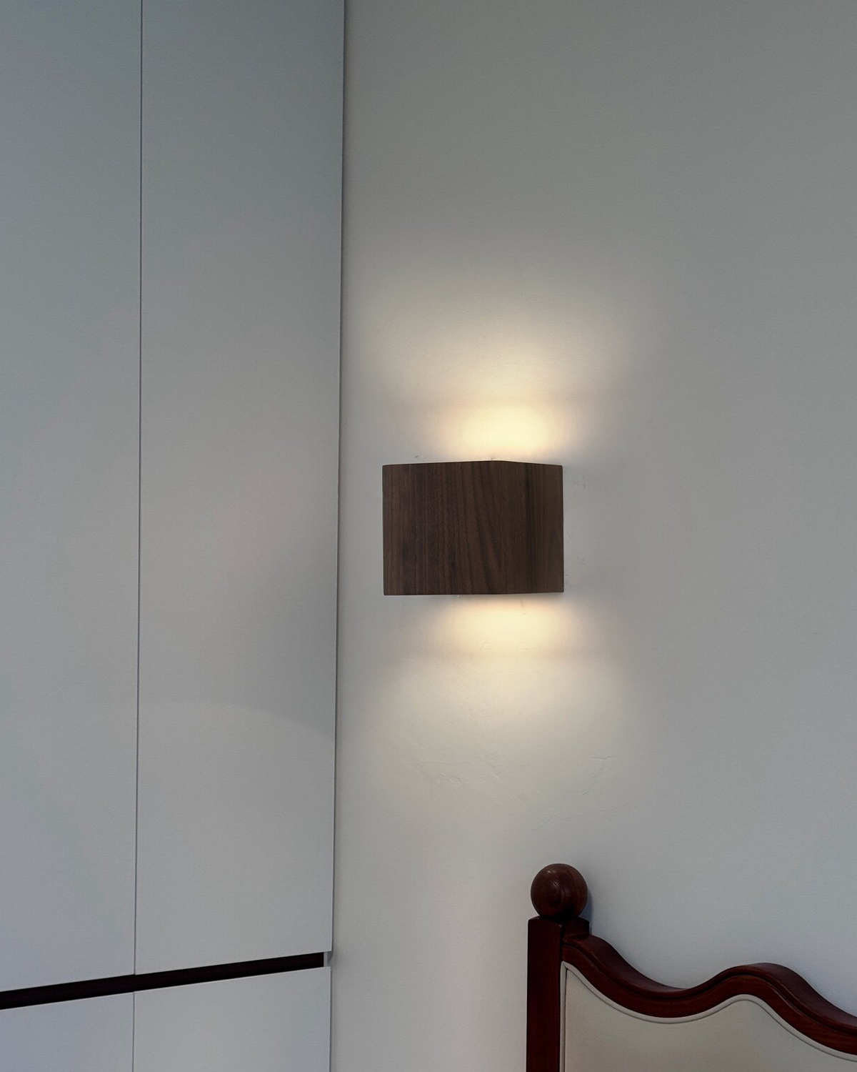 Cove Walnut Wall Sconce