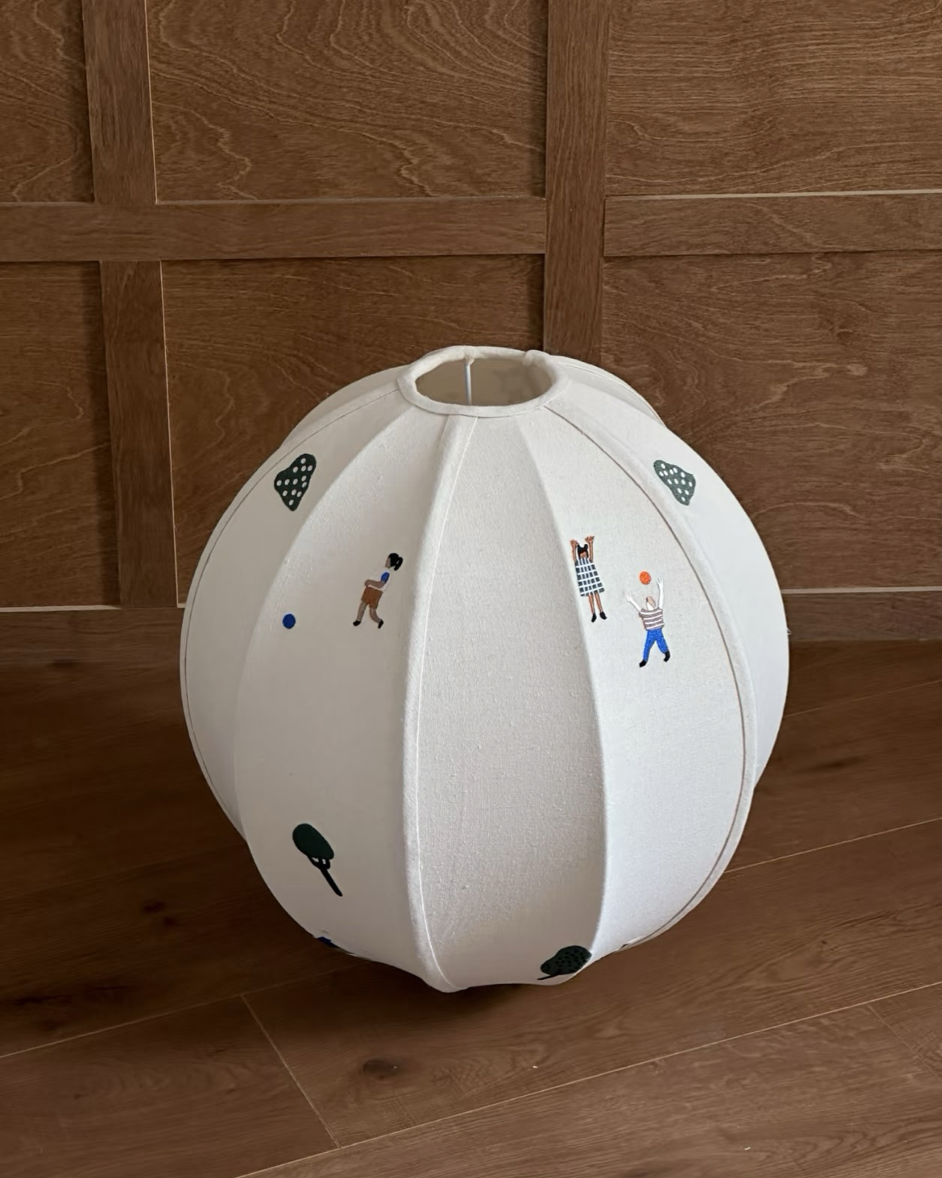 Park Embroidered Textile Pendant Lamp