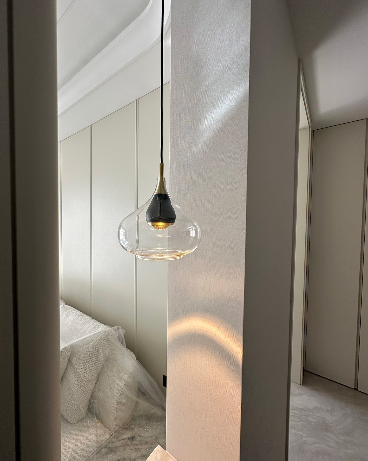 Lucent Drop Glass Pendant Light