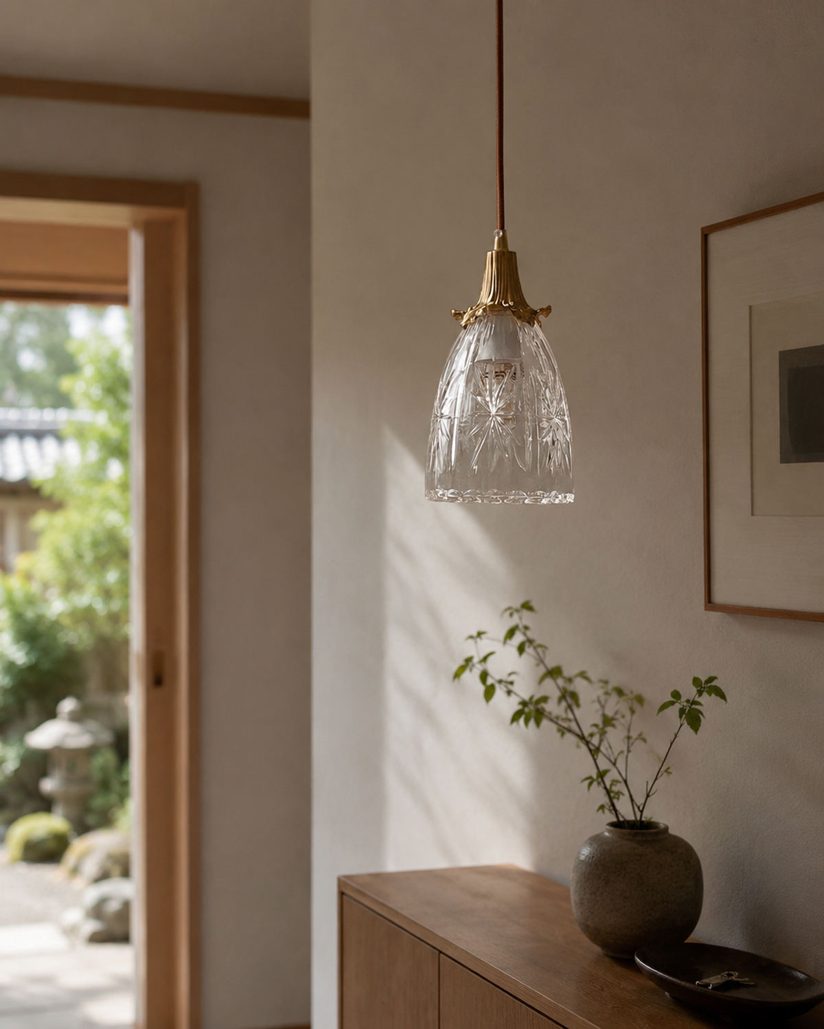 Estelle Cut Glass Pendant Light