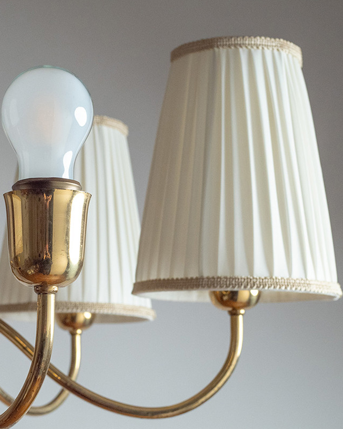 Scandi Oak Vintage Chandelier