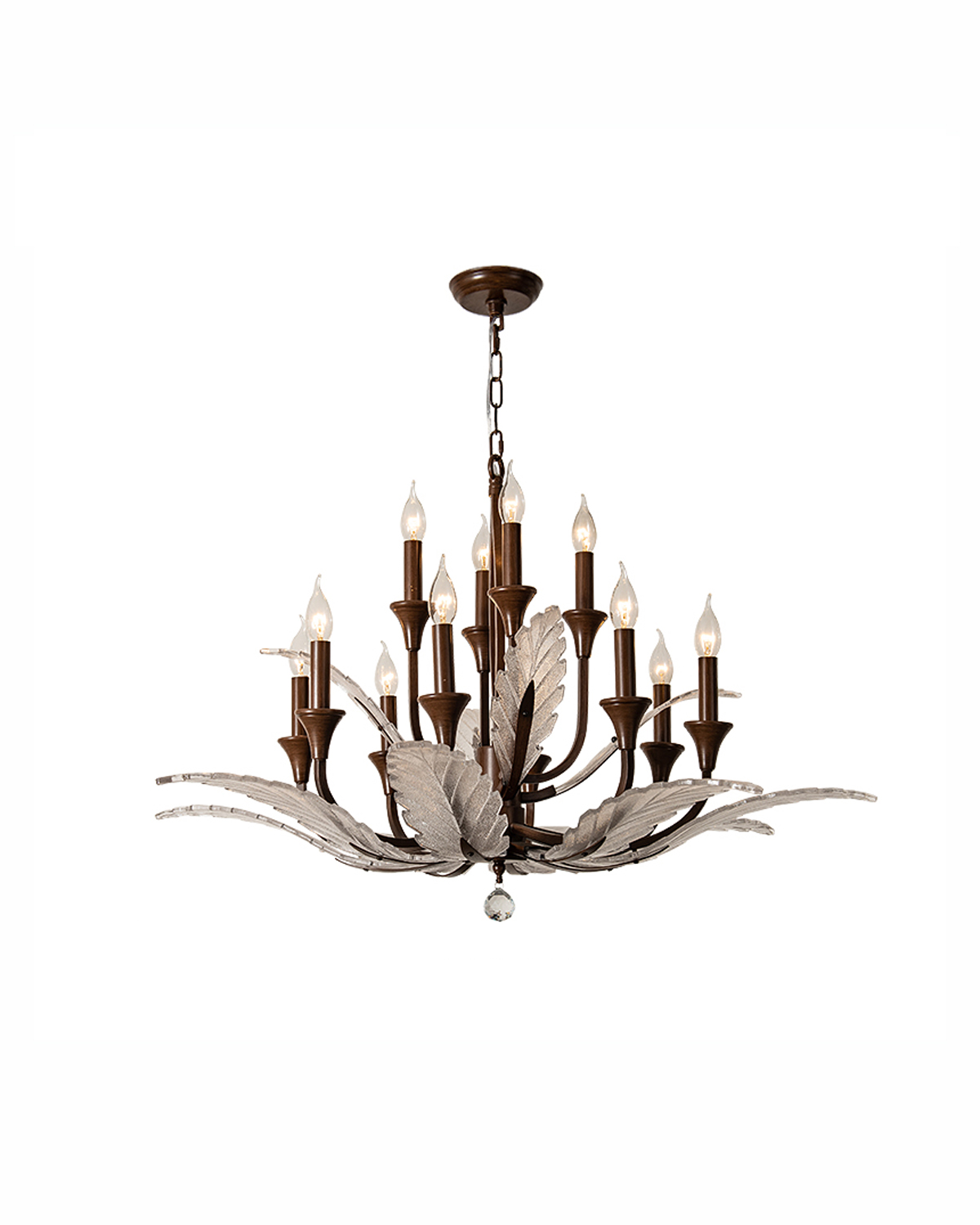 Vintage Laurel Crystal Chandelier