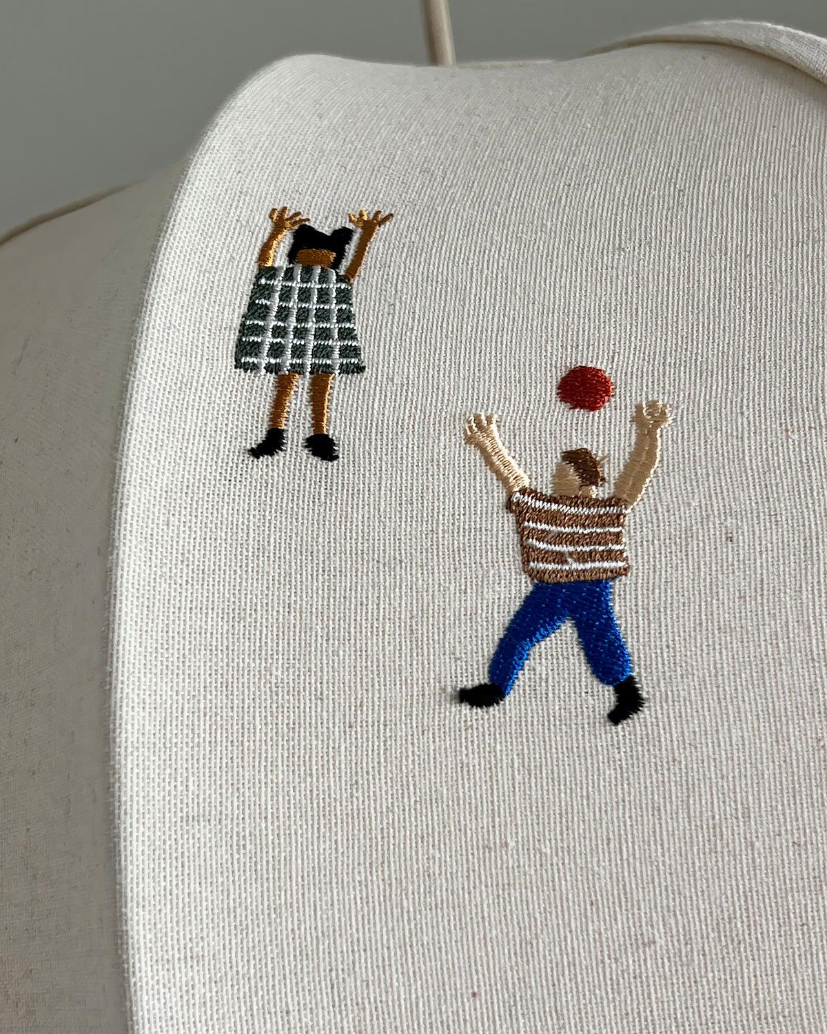 Park Embroidered Textile Pendant Lamp