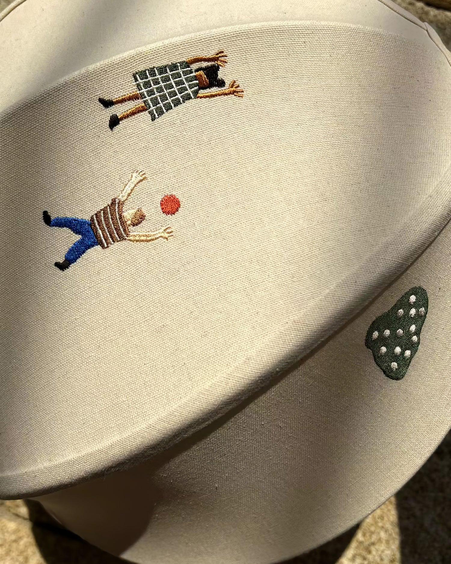 Park Embroidered Textile Pendant Lamp