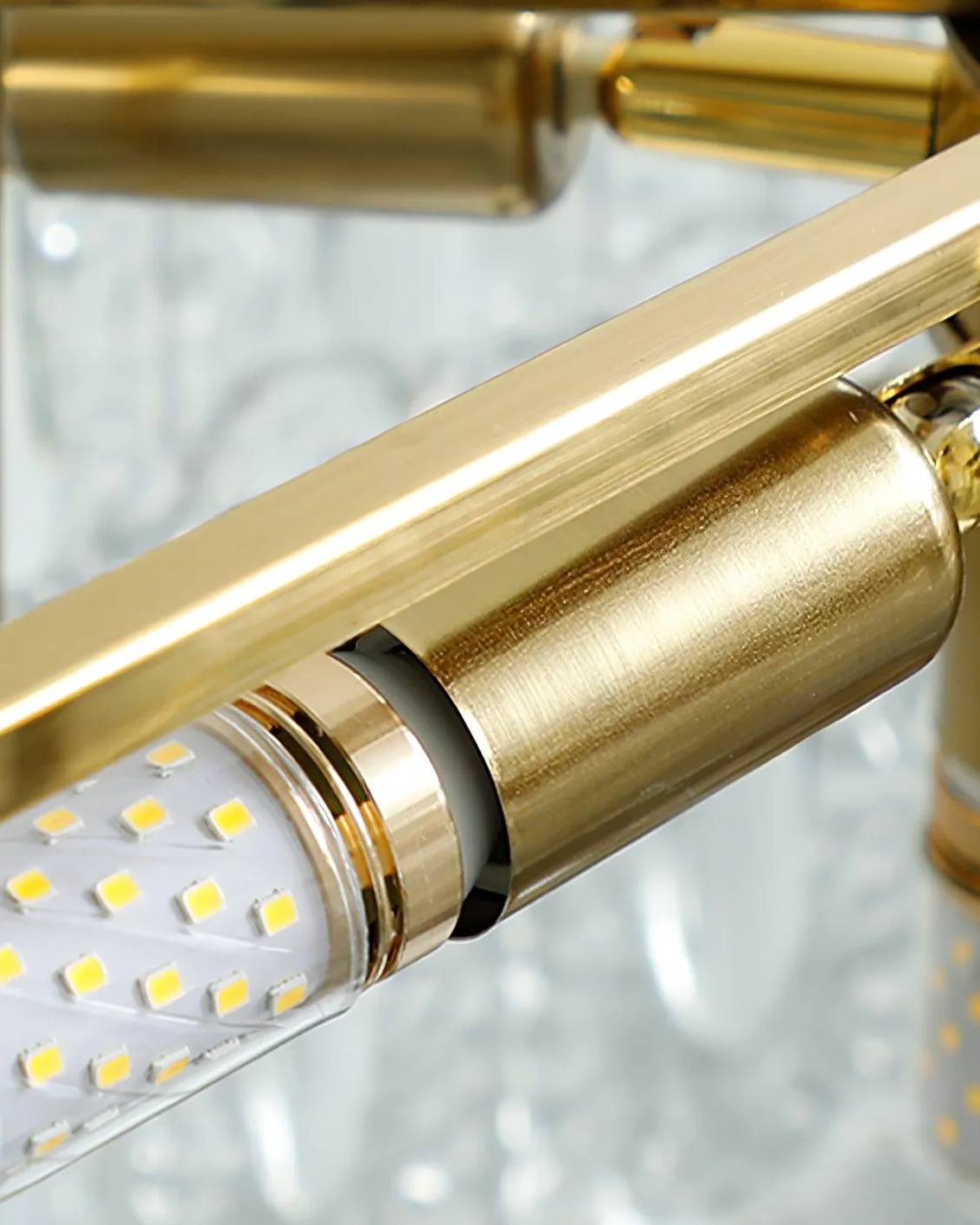 Decorative Pattern Glass Round Chandelier