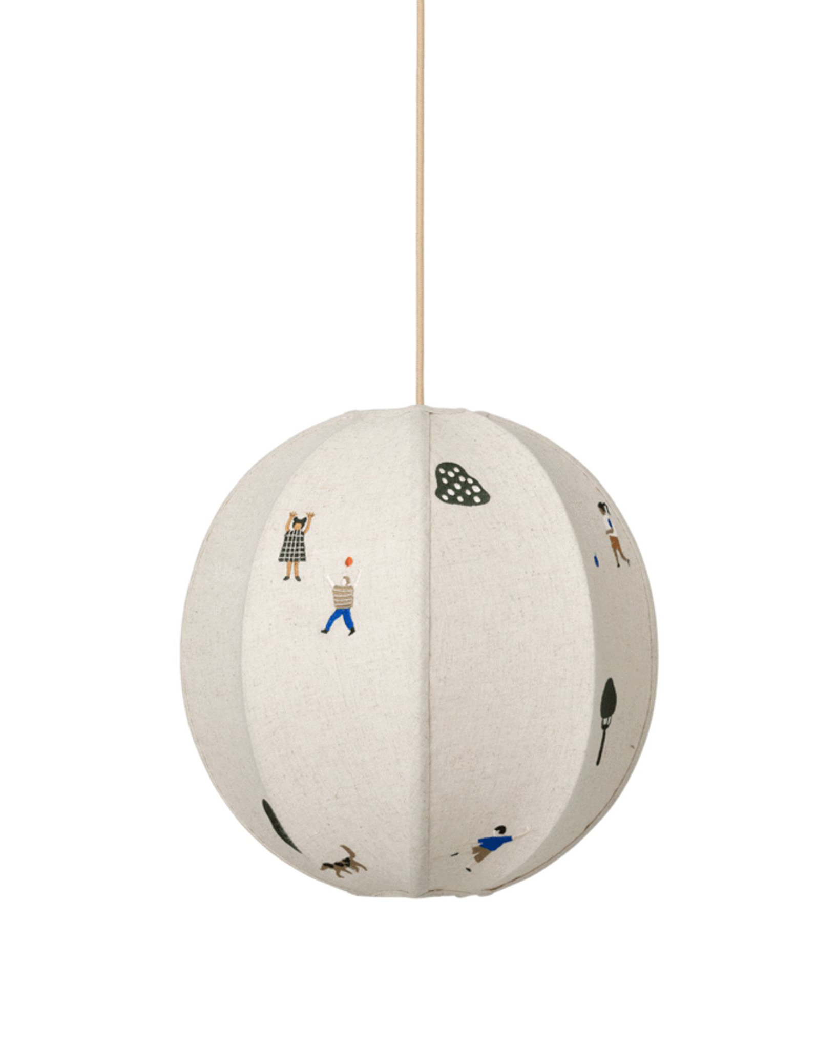 Park Embroidered Textile Pendant Lamp
