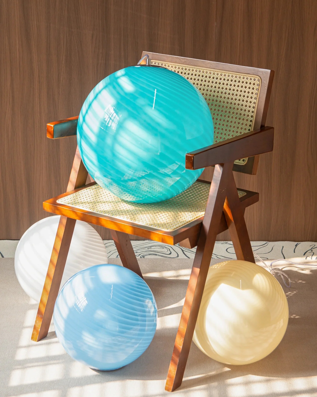 Murano Glass Candy Pendant Lamp