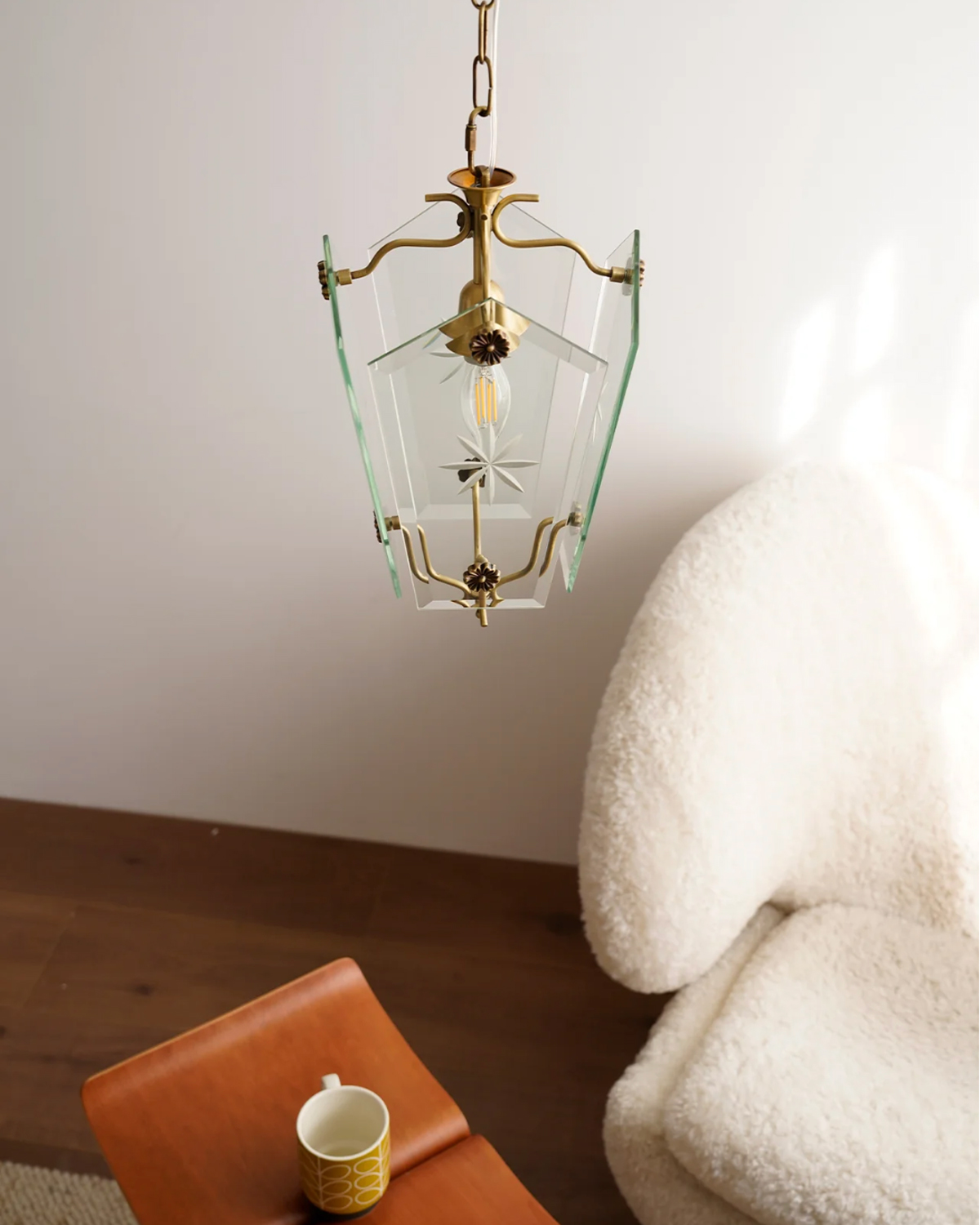 Murano Snowflake Glass Chandelier