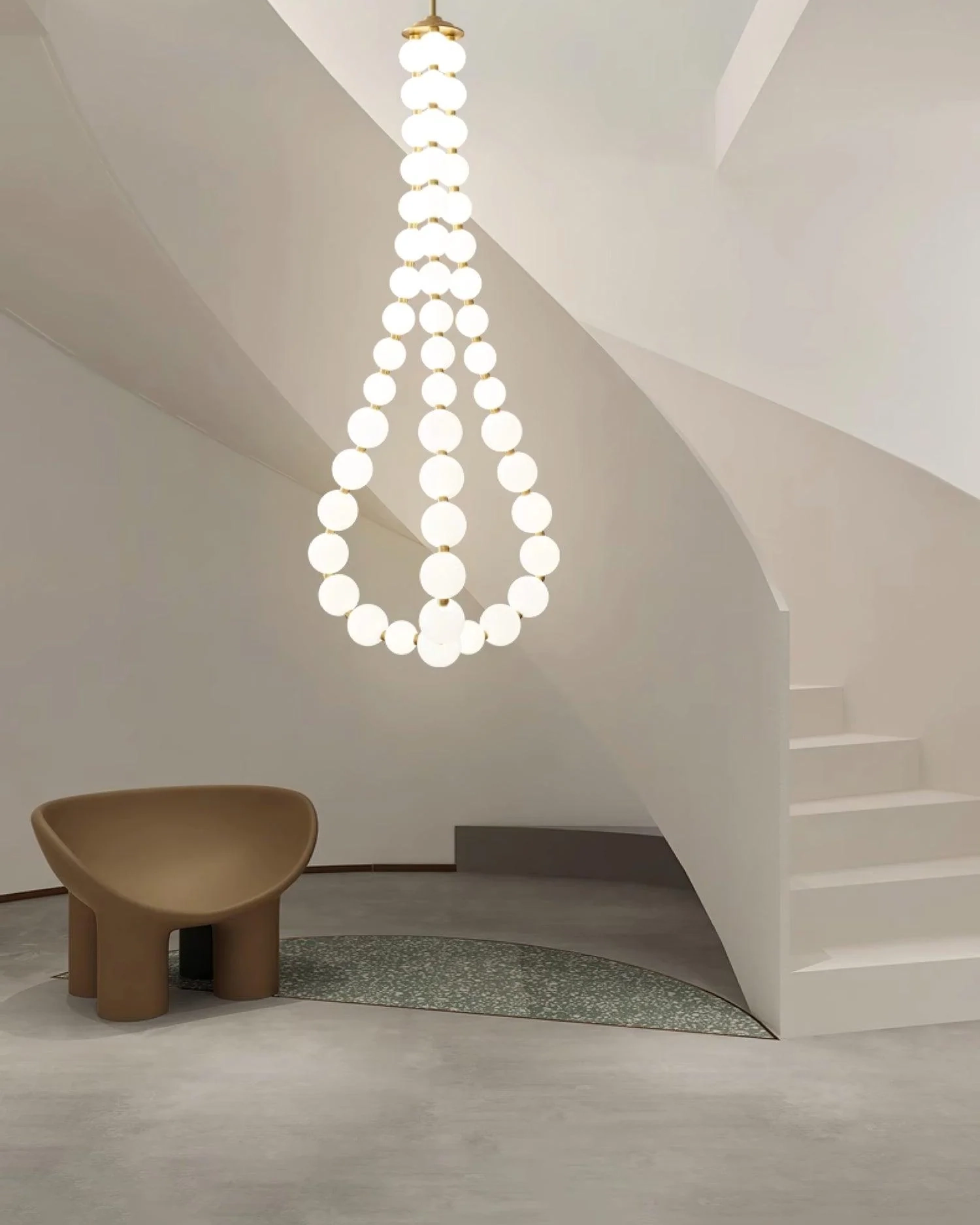 Acrylic Pearl Necklace Chandelier