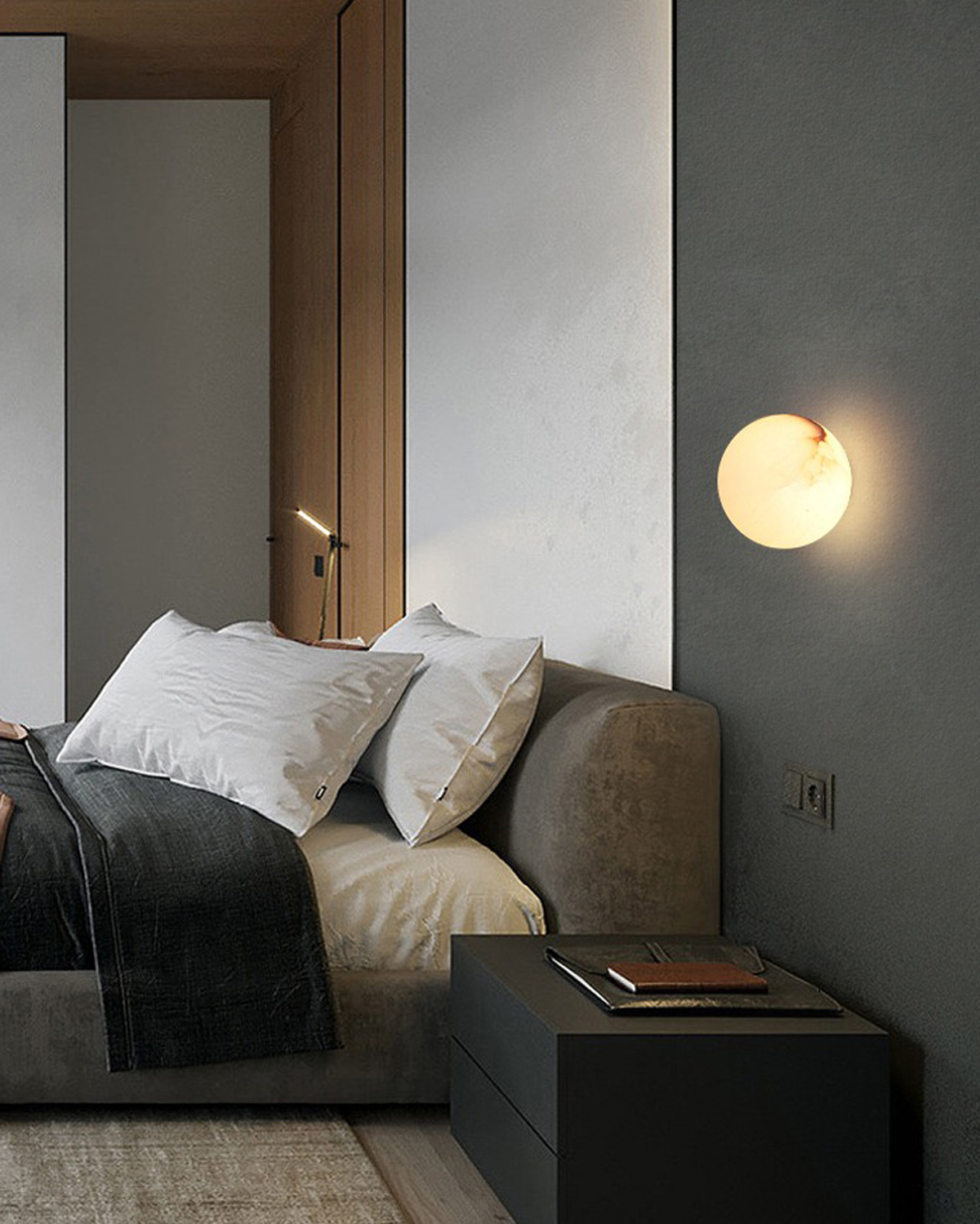 Aeria Alabaster Wall Light
