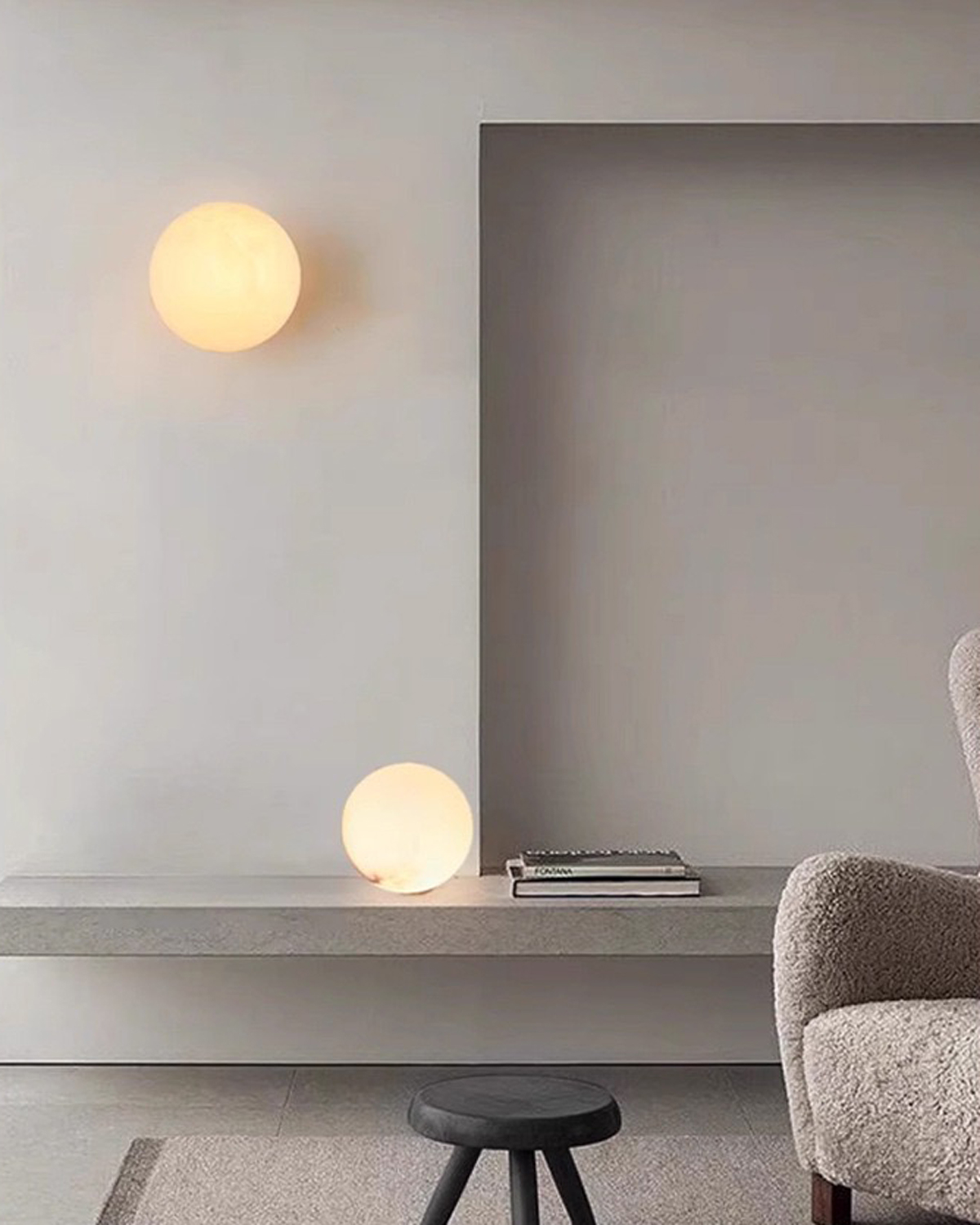Aeria Alabaster Wall Light