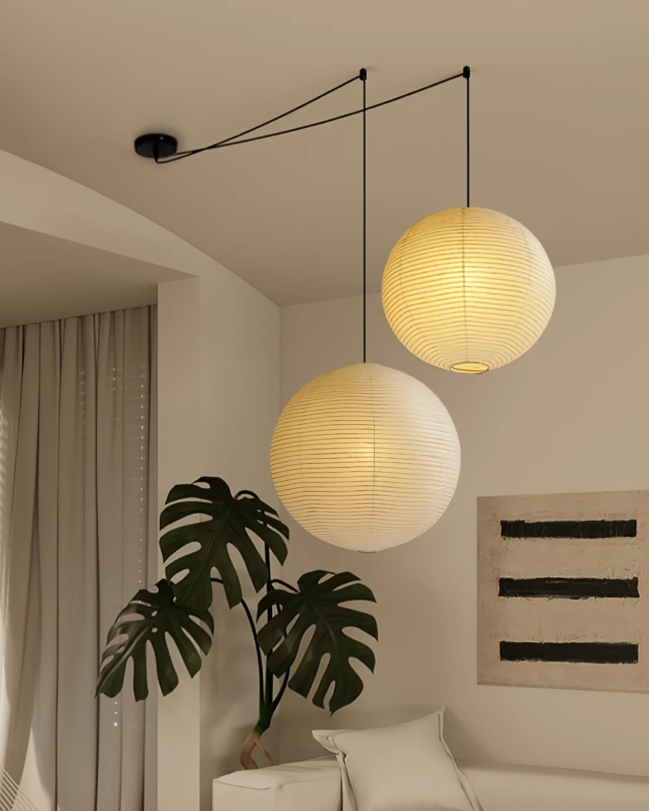 Akari A Pendant Swag Light