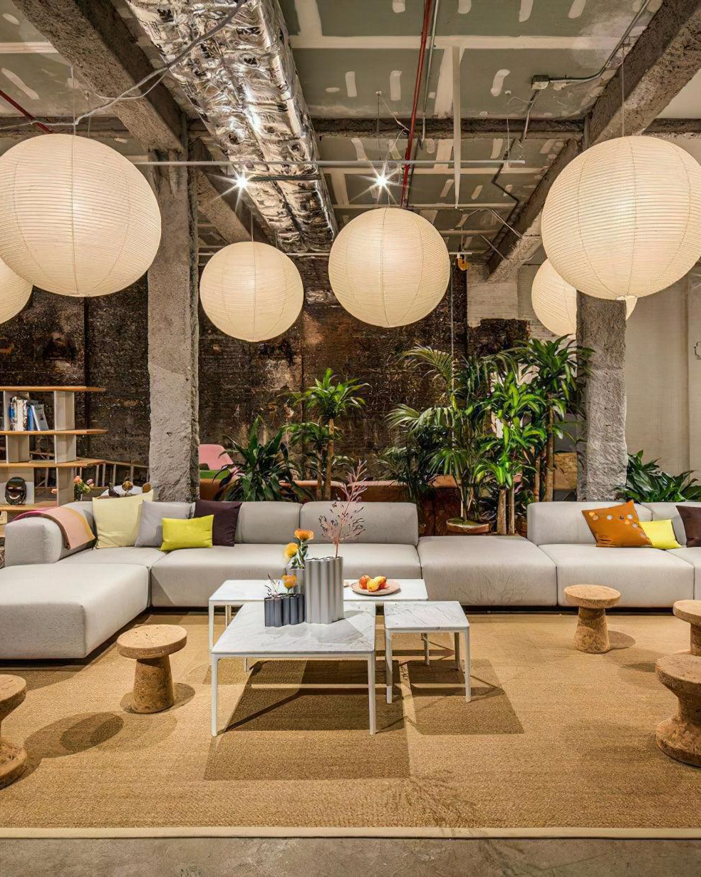 Akari A Round Swag Light