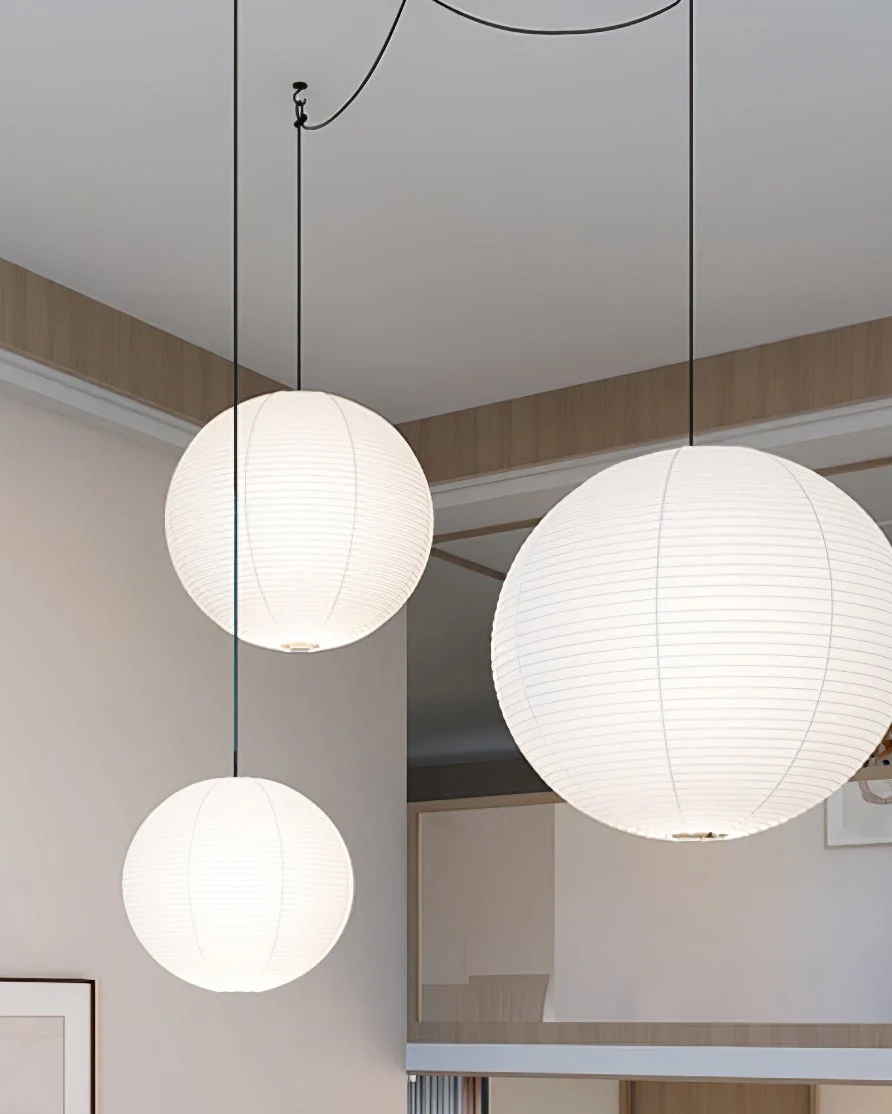 Akari A Round Swag Light