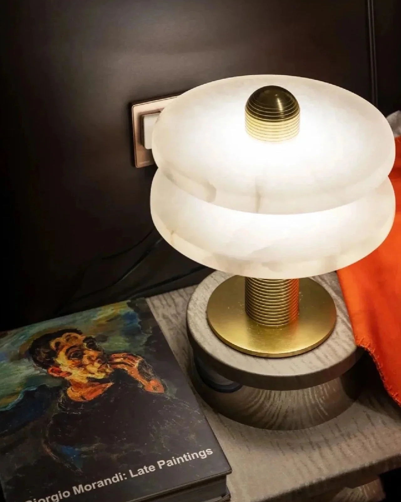 Alabaster Comet Table Lamp