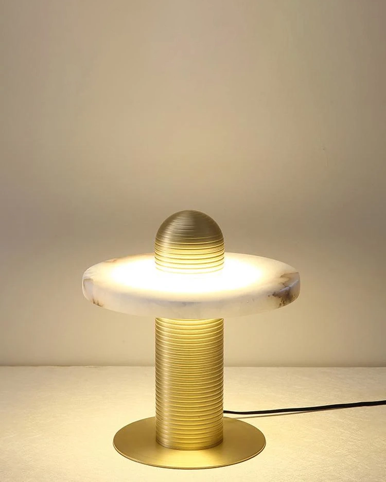 Alabaster Comet Table Lamp