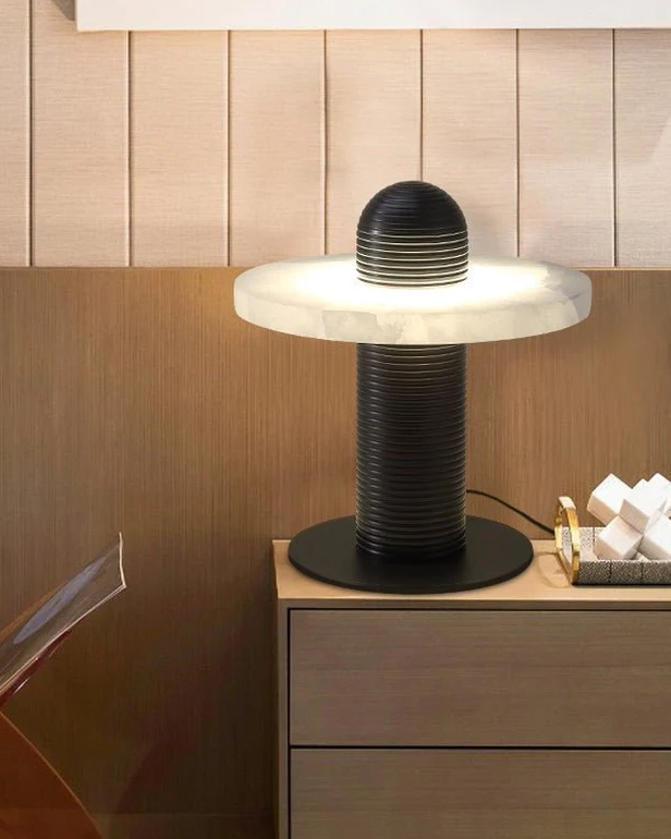 Alabaster Comet Table Lamp