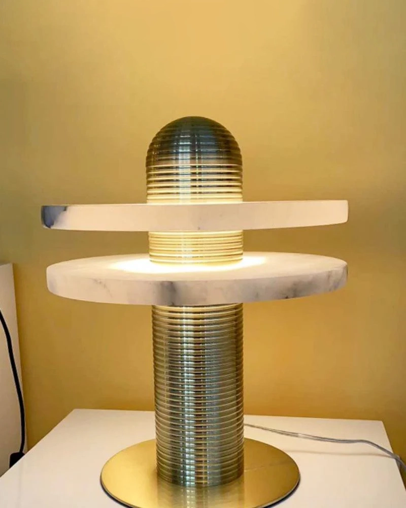 Alabaster Comet Table Lamp