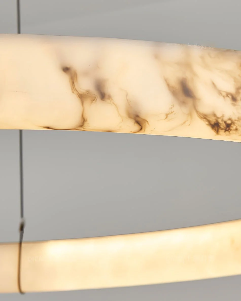 Alabaster Ring Pendant Lamp
