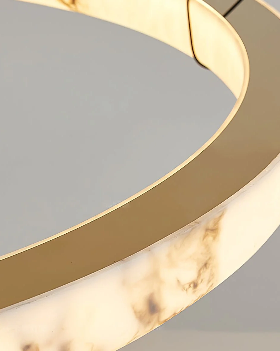 Alabaster Ring Pendant Lamp