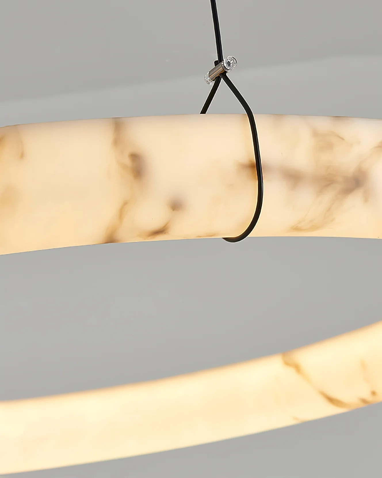 Alabaster Ring Pendant Lamp