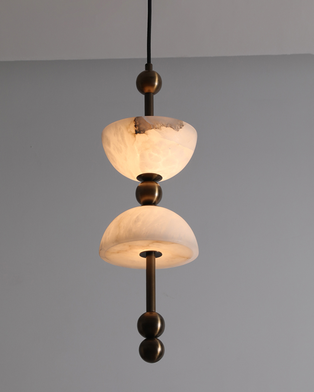 Alabaster Totem Pendant Light