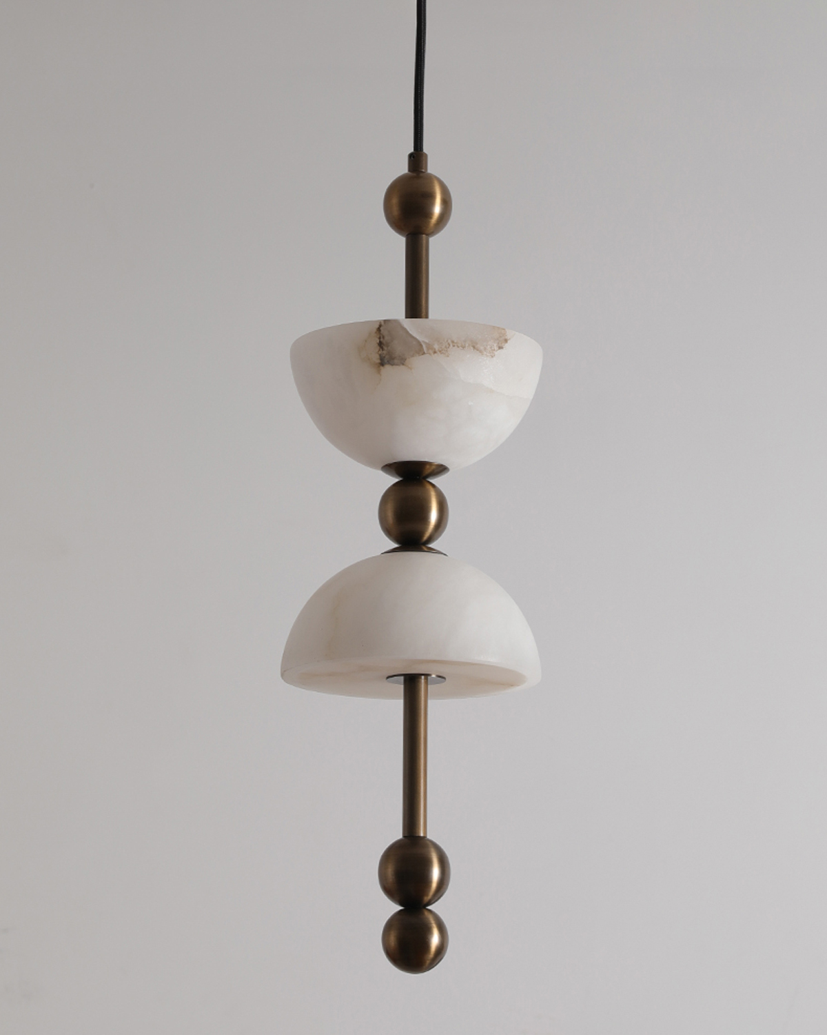 Alabaster Totem Pendant Light