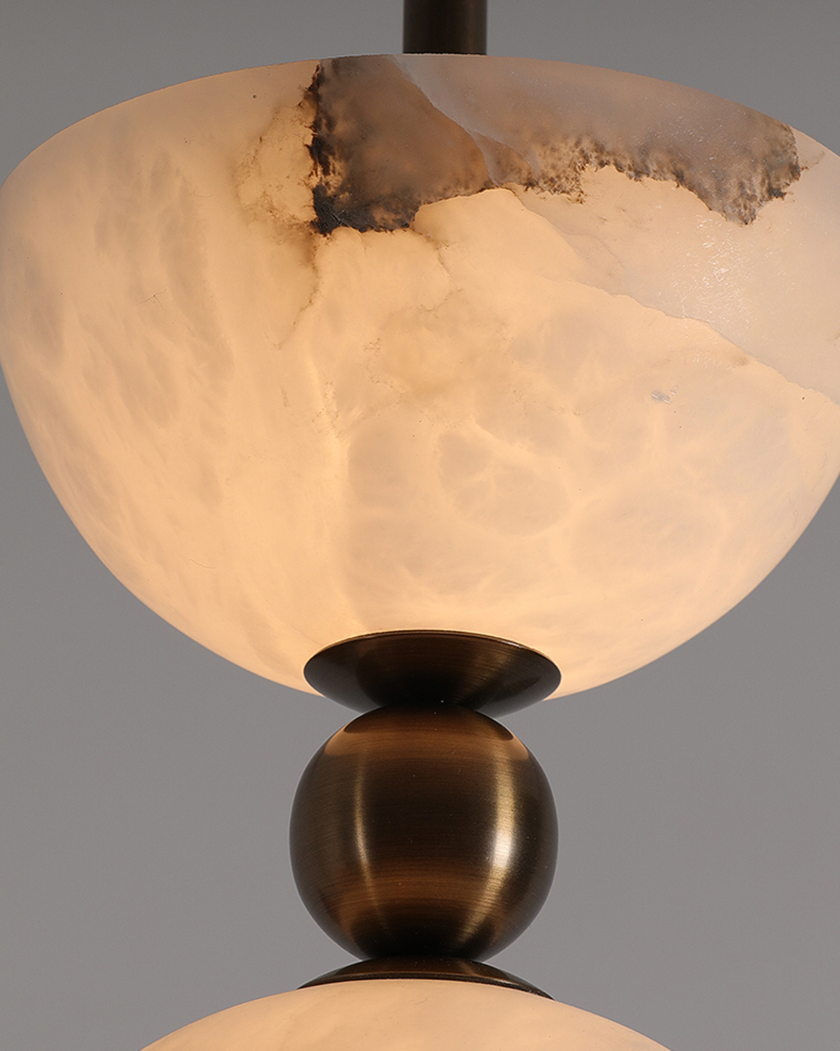 Alabaster Totem Pendant Light