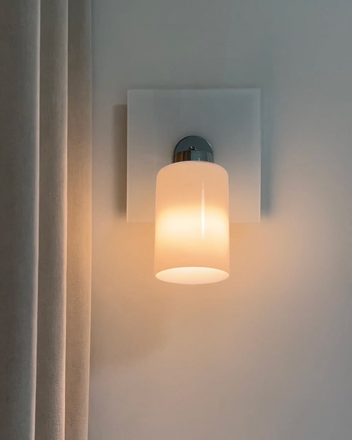 Alba Milk Glass Wall Sconce