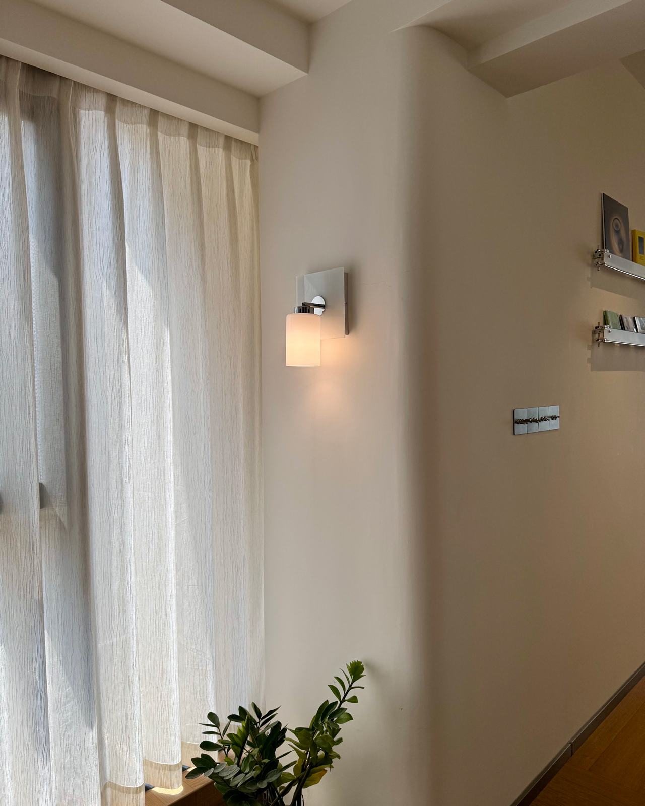 Alba Milk Glass Wall Sconce