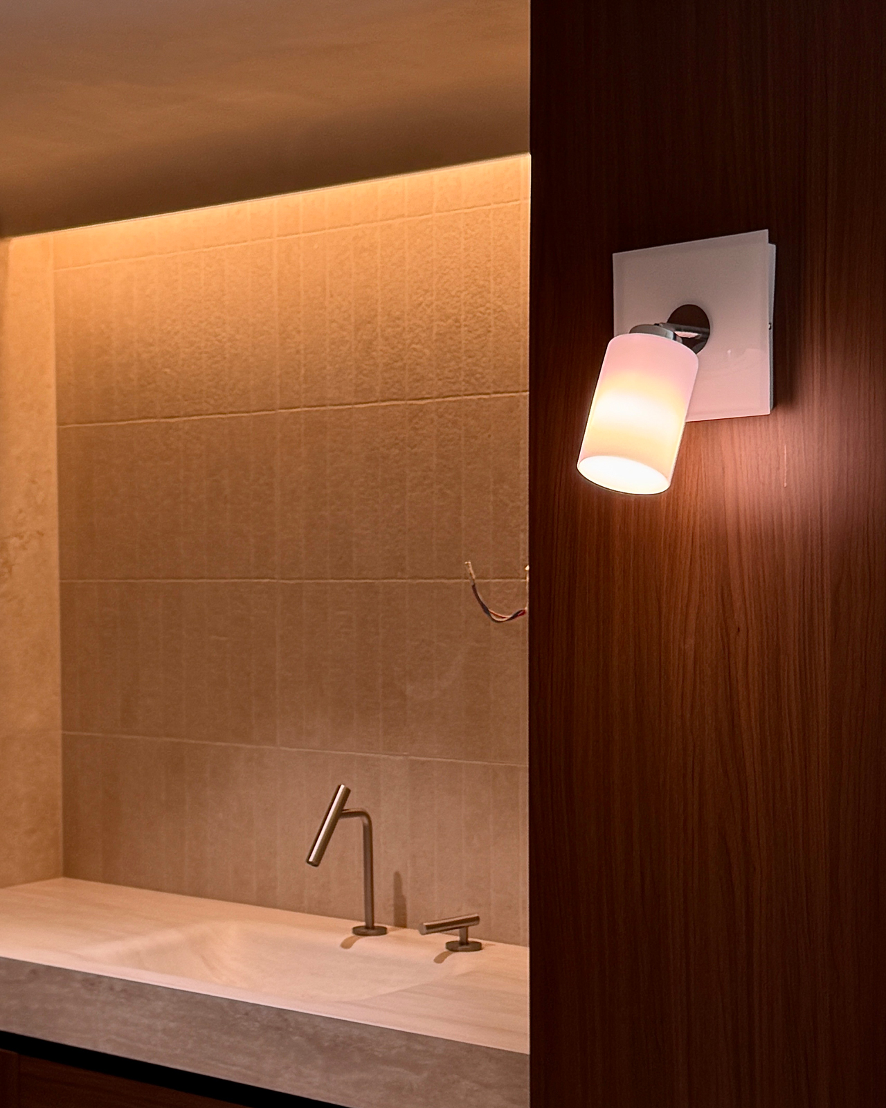 Alba Milk Glass Wall Sconce
