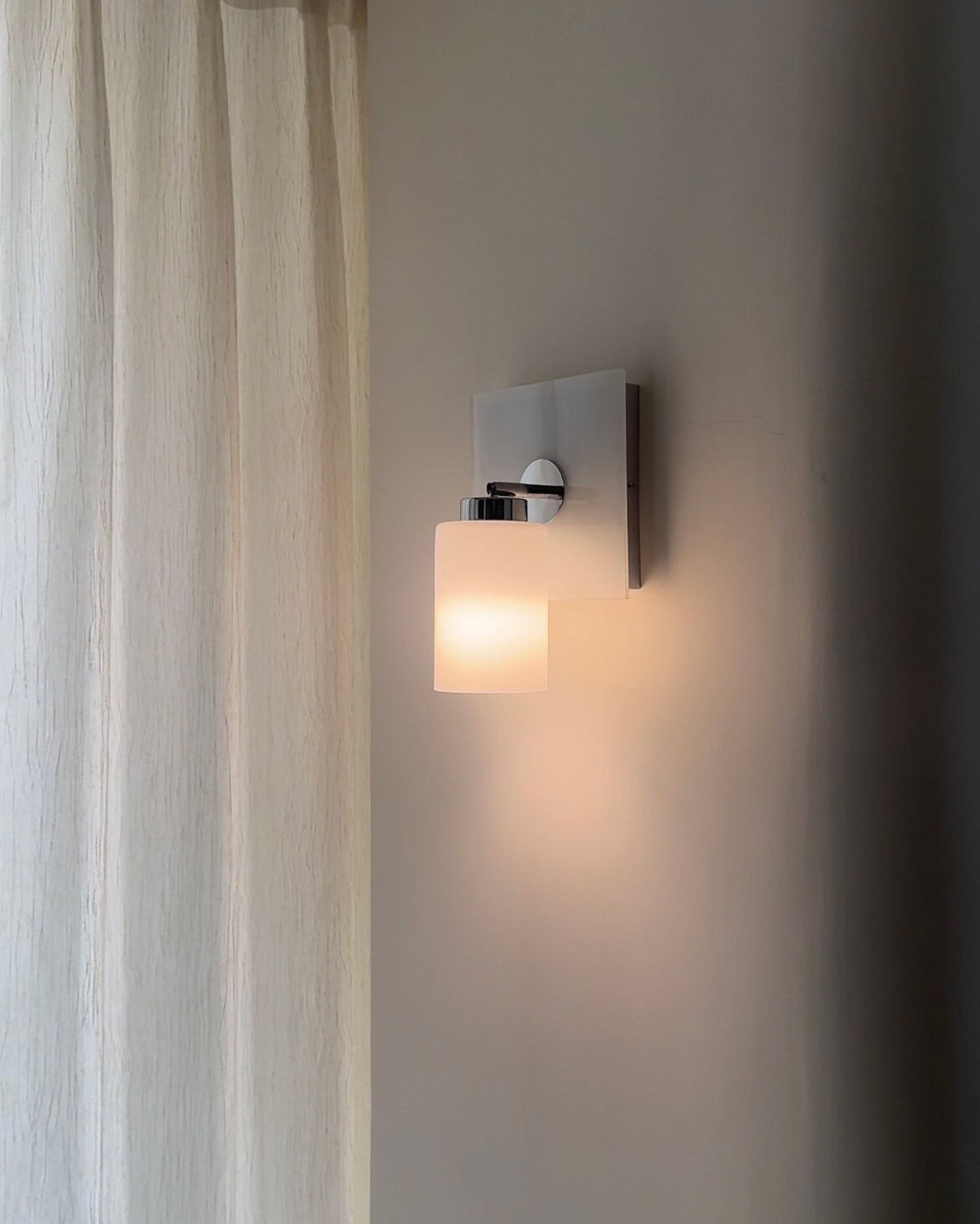 Alba Milk Glass Wall Sconce