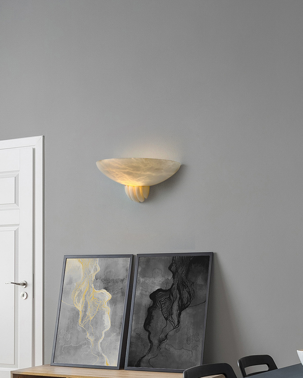Alba Travertine Wall Sconce