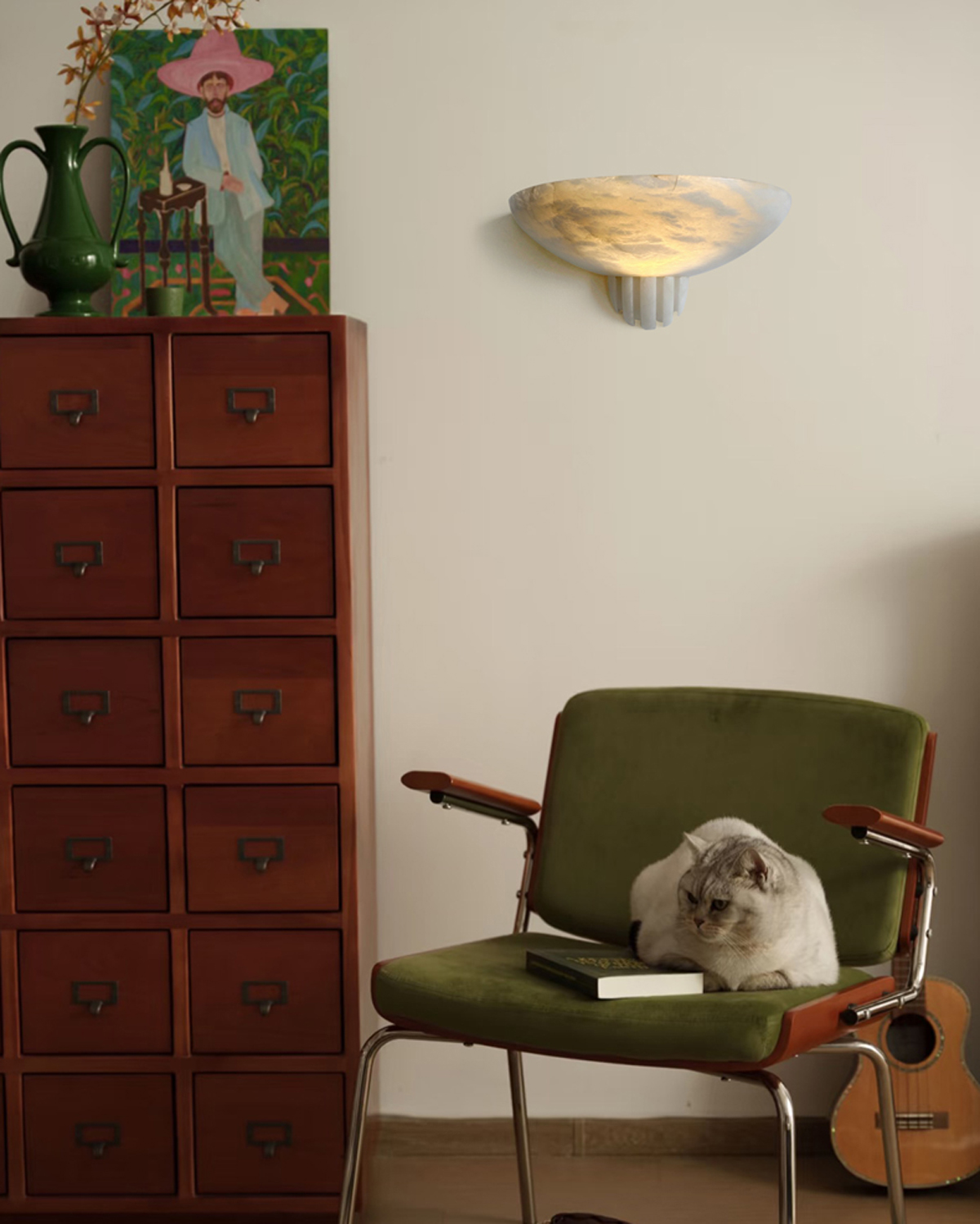 Alba Travertine Wall Sconce