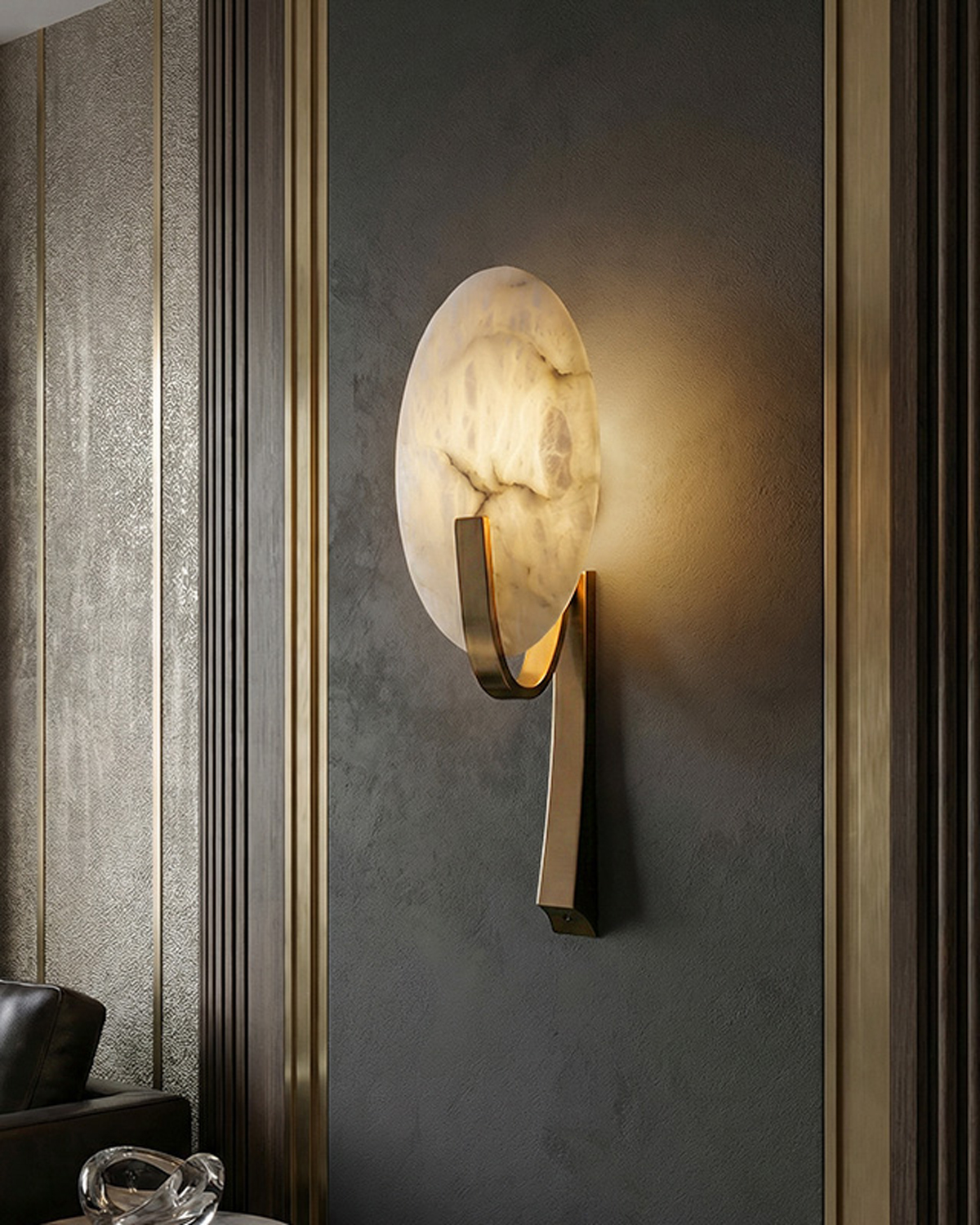 Alora Alabaster Wall Light