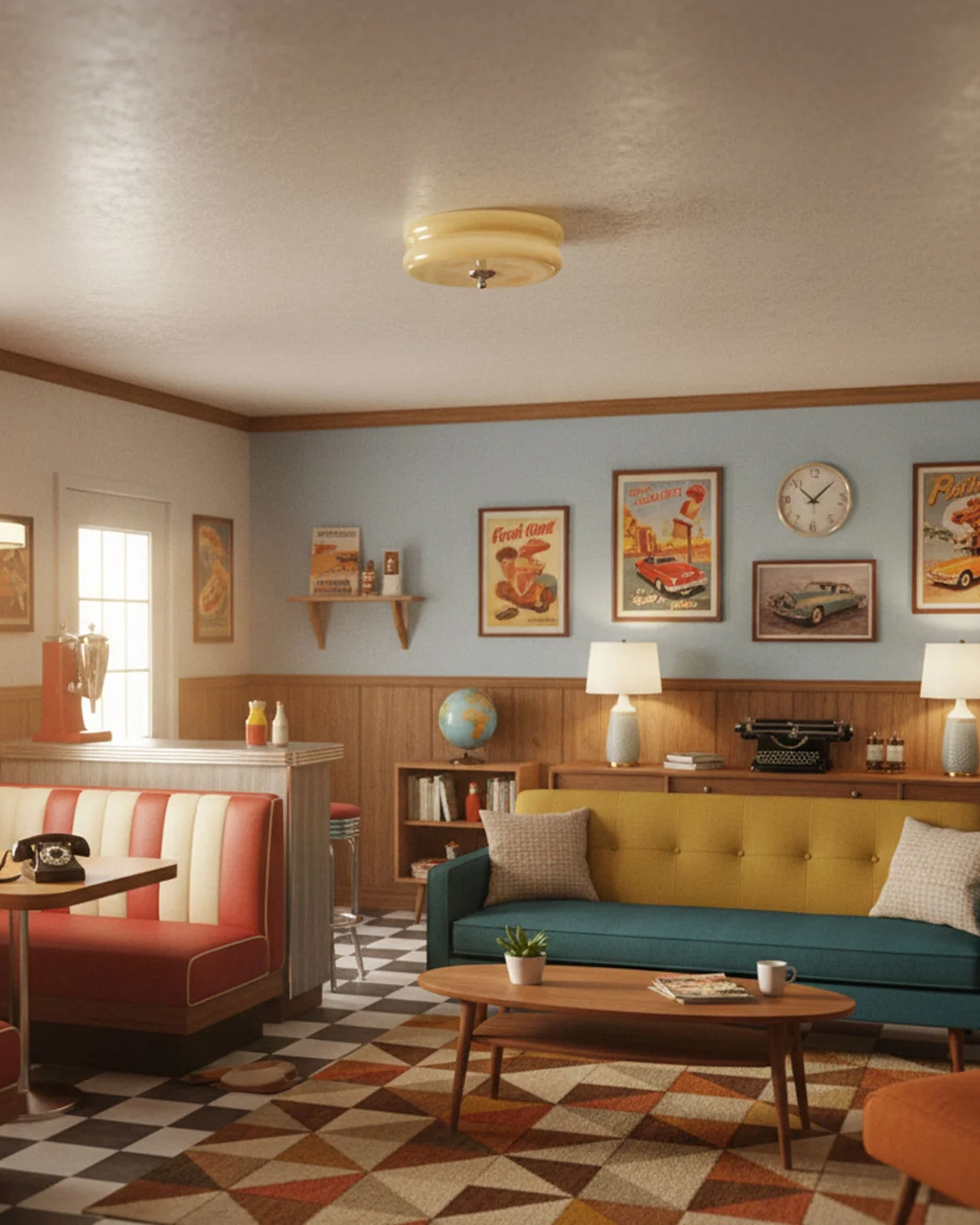 Art Deco Vintage Ceiling Light