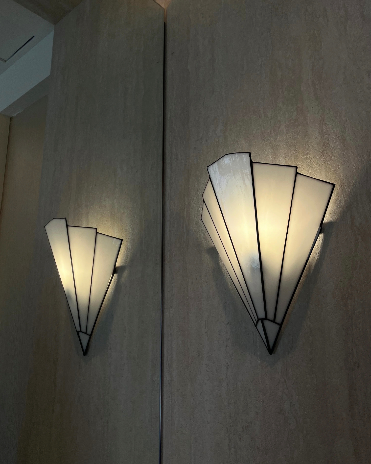 Astoria Fan Glass Wall Sconce