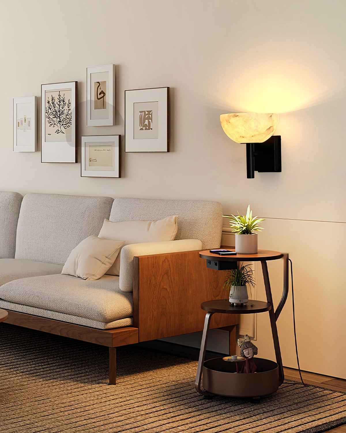 Aurel Grail Alabaster Wall Light