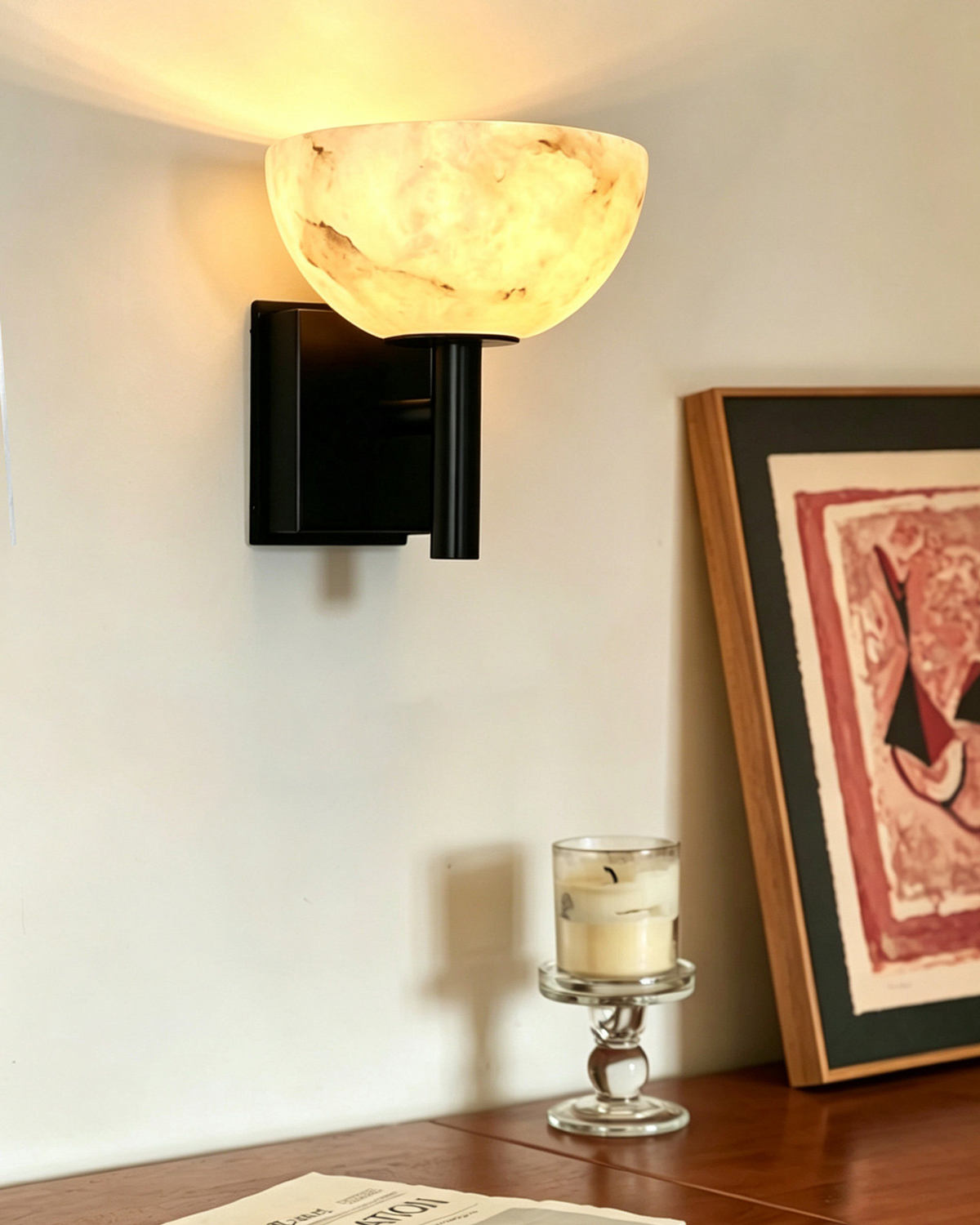 Aurel Grail Alabaster Wall Light