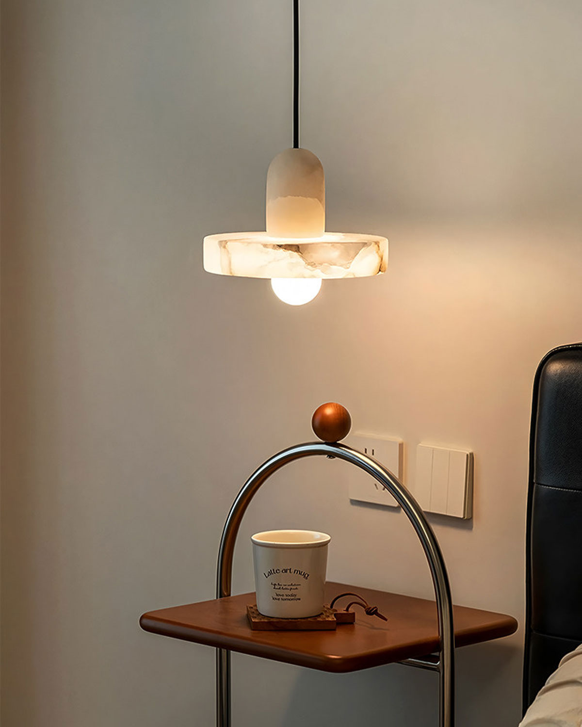 Aureole Alabaster Pendant Light
