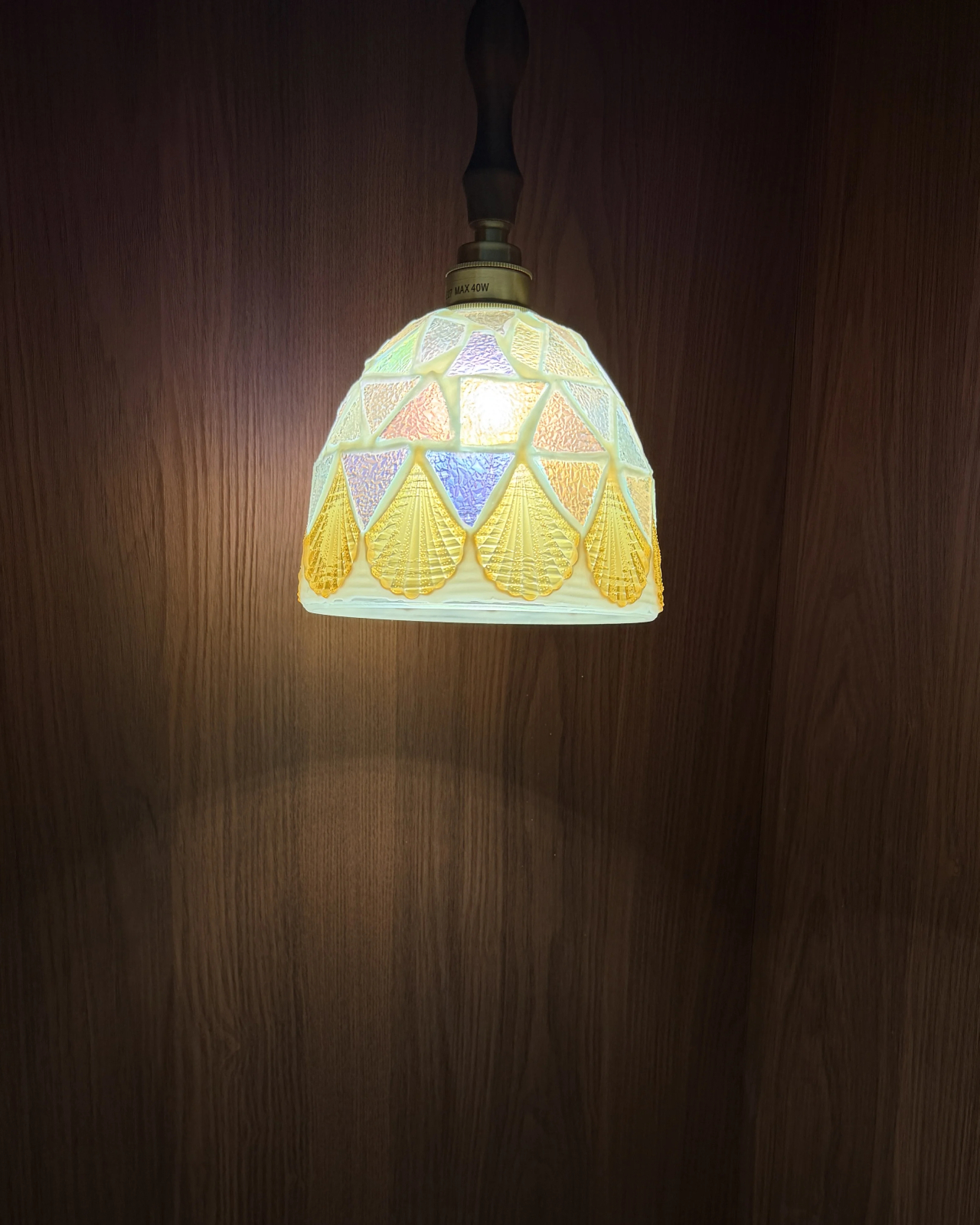 Aurora Seashell Mosaic Pendant Light