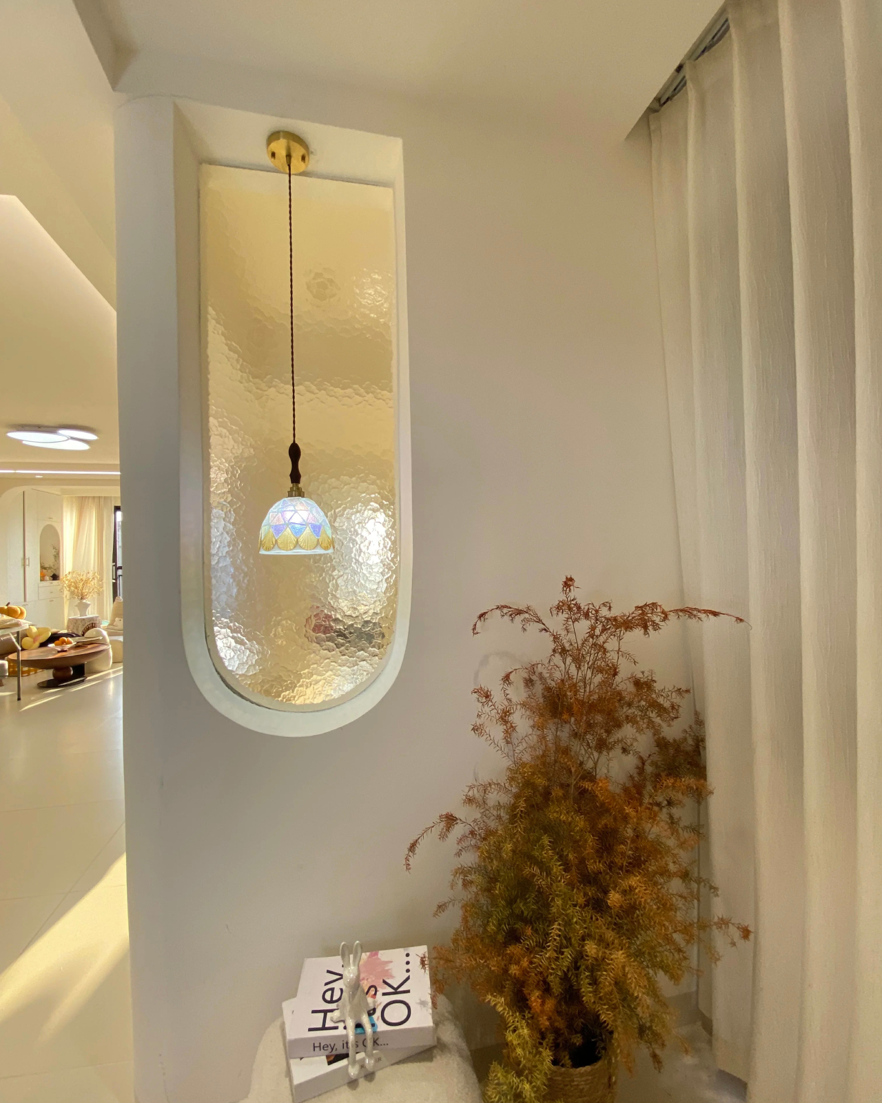 Aurora Seashell Mosaic Pendant Light